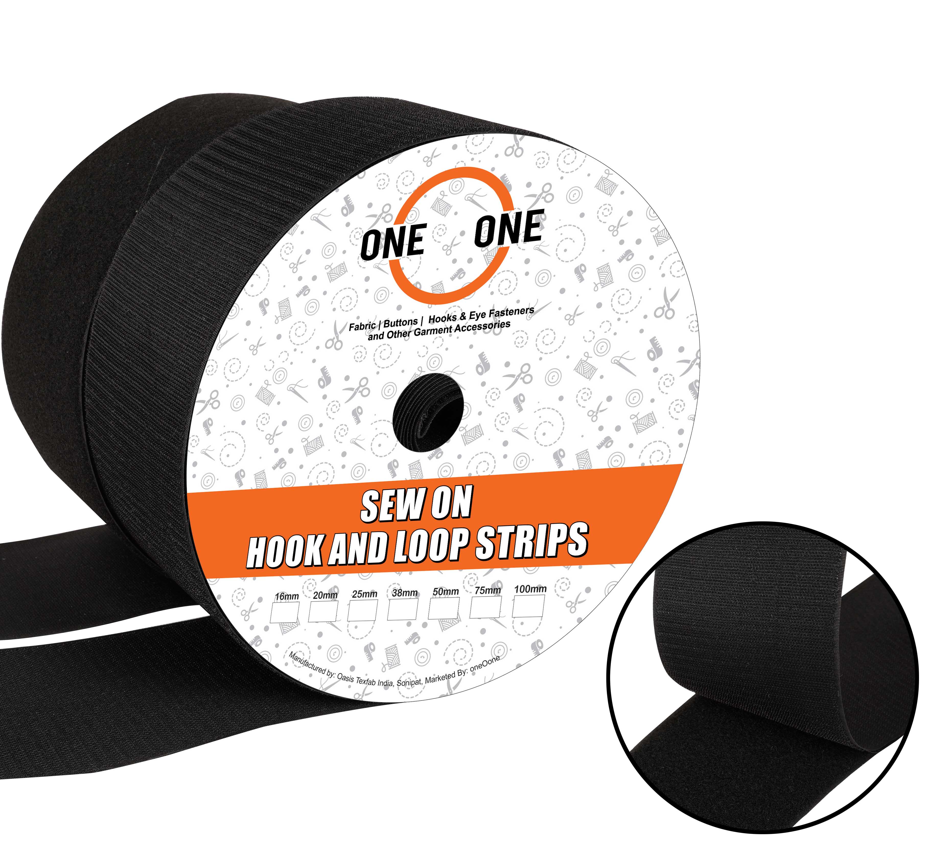 oneOone Sew On Hook and Loop Fabric Fastener Strips NonAdhesiveRGr eBay