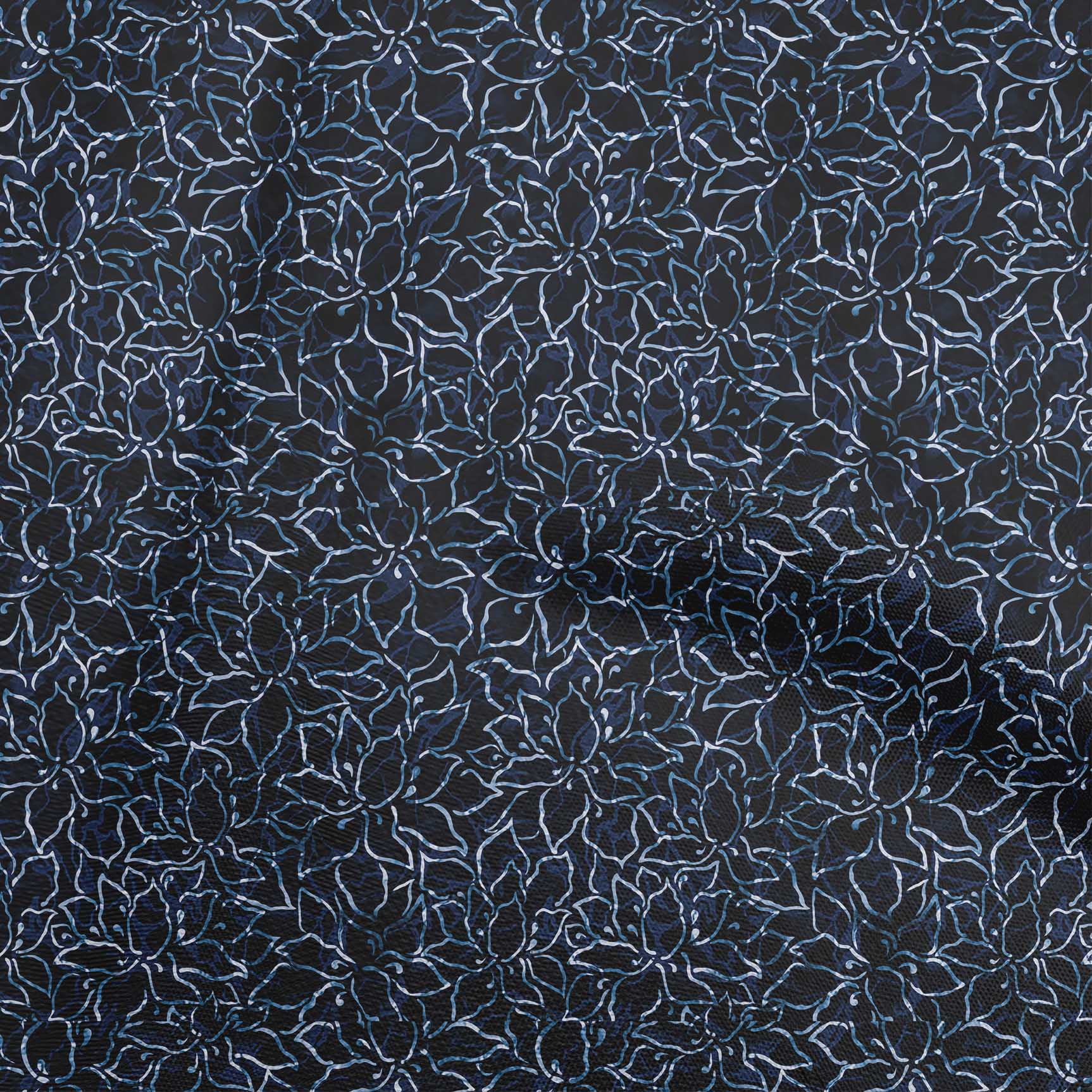 oneOone Cotton Jersey Blue Fabric Batik Fabric For Sewing Printed Craft  Fabric By The Yard 58 Inch Wide 