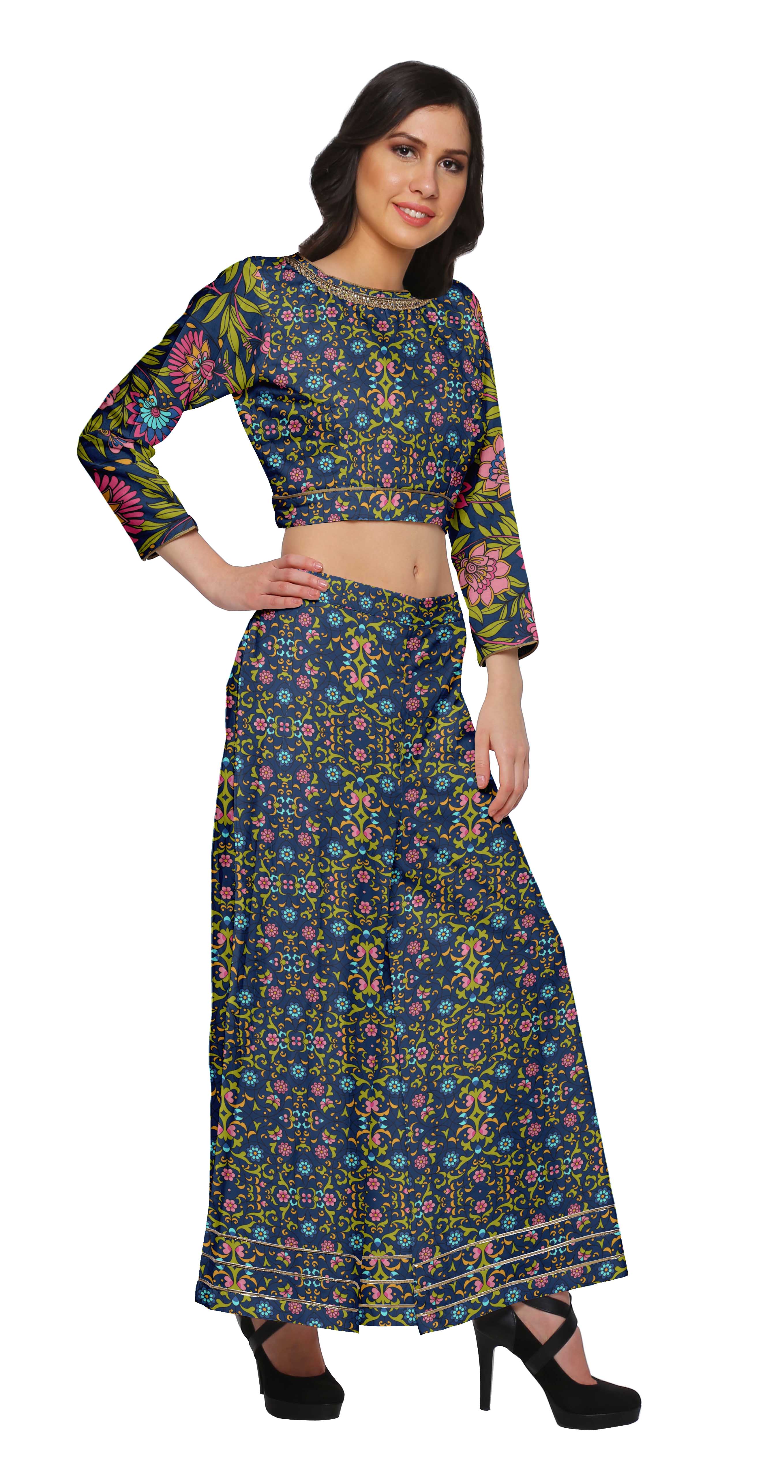 crop top with palazzo pants online