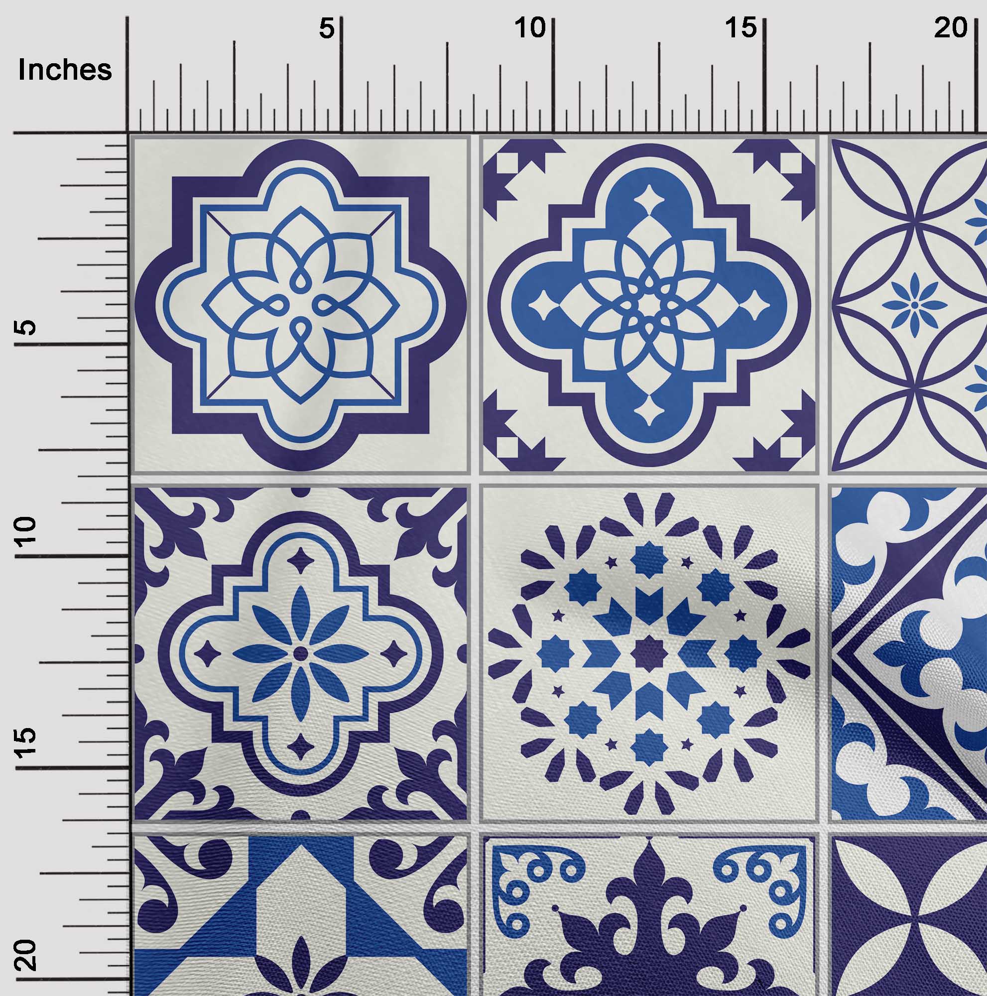 miniatura 6  - oneOone Flex Algodón Tela florales y azulejos Marroquí Tela De Costura-RbX