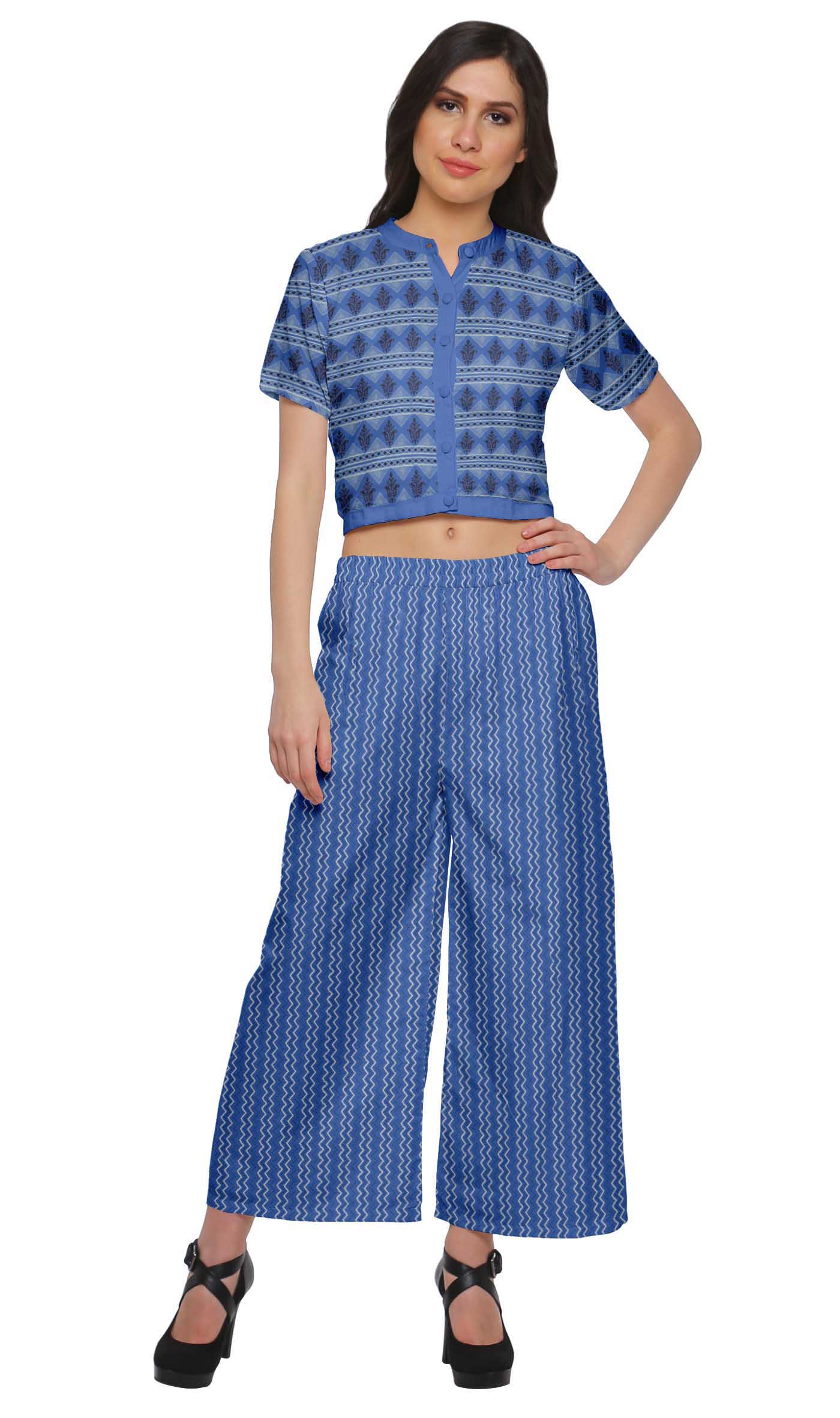 Palazzo Set Cotton Women Ethnic Wear 