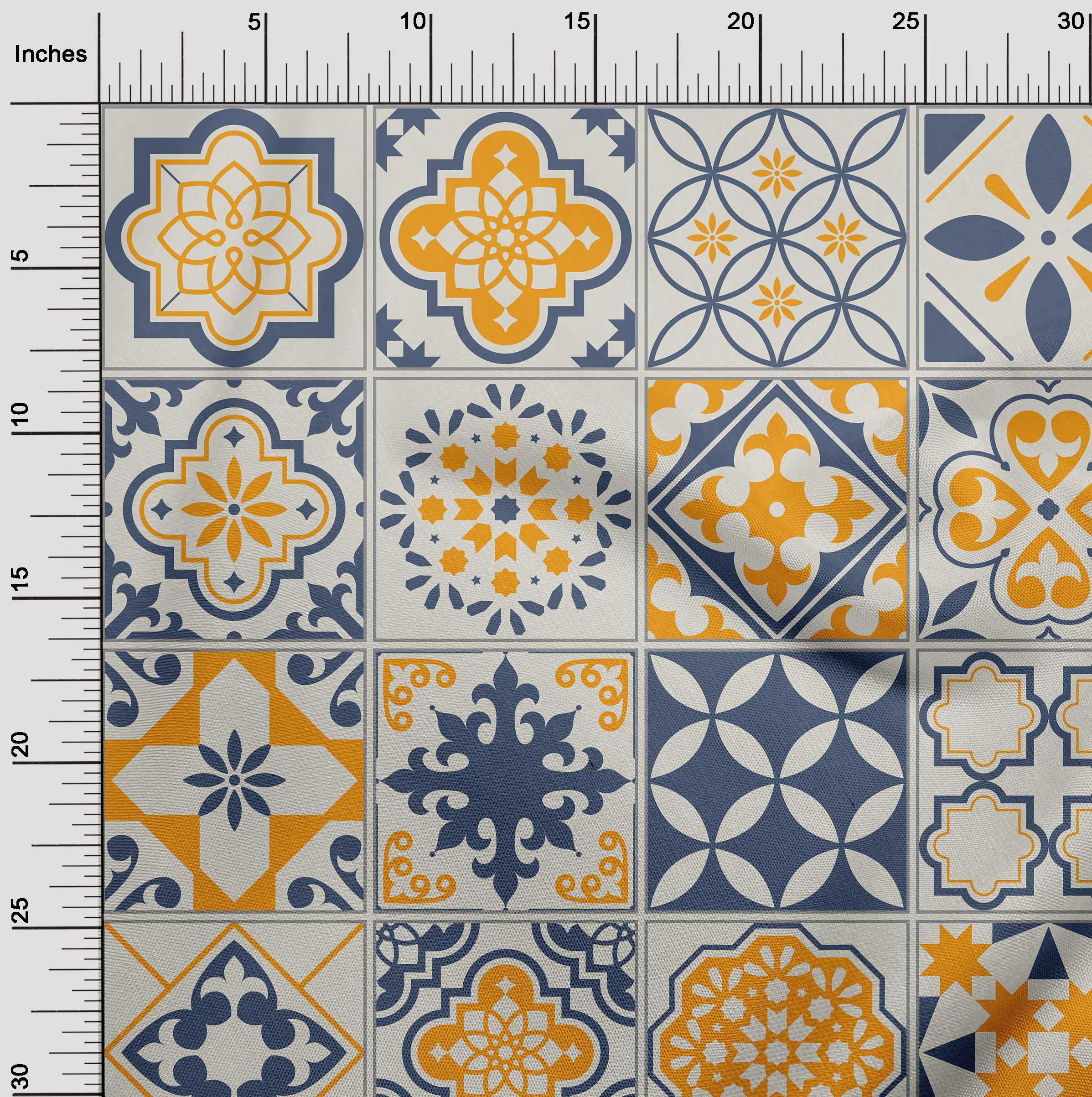 miniatura 13  - oneOone Flex Algodón Tela florales y azulejos Marroquí Tela De Costura-RbX