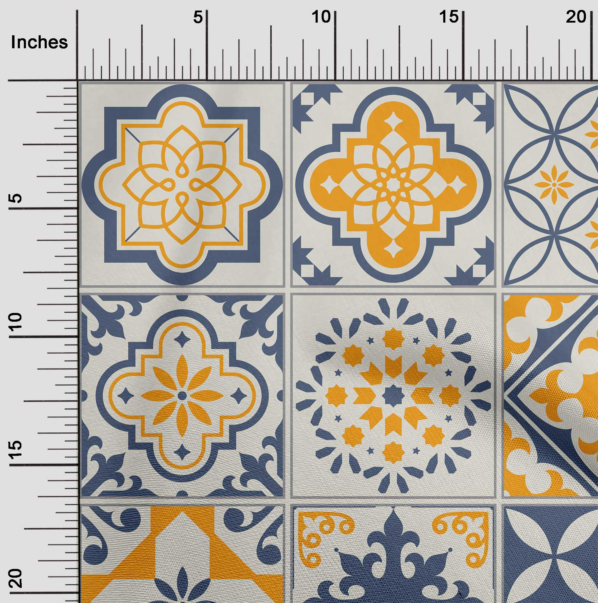 miniatura 12  - oneOone Flex Algodón Tela florales y azulejos Marroquí Tela De Costura-RbX