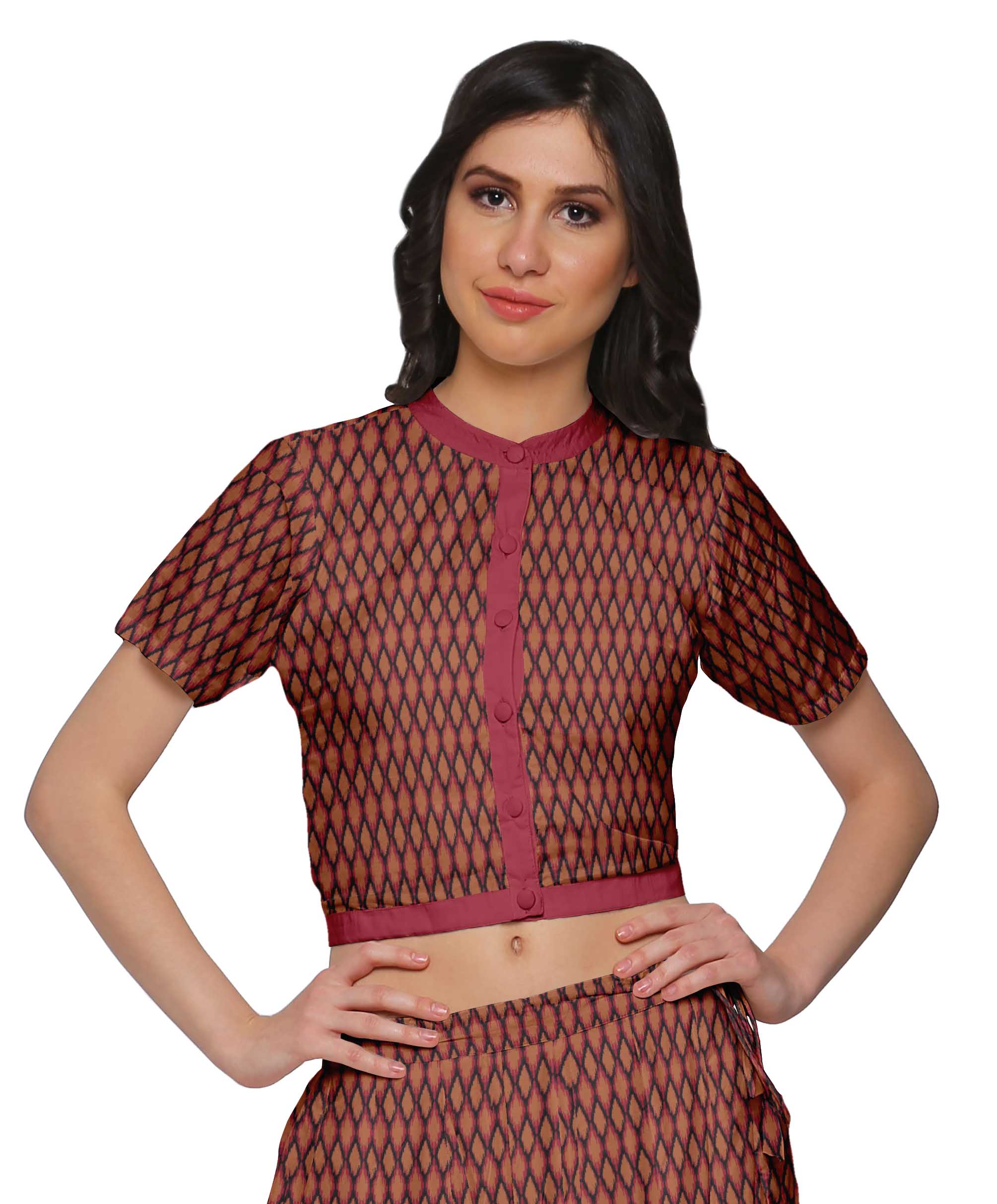 crop top skirt set indian