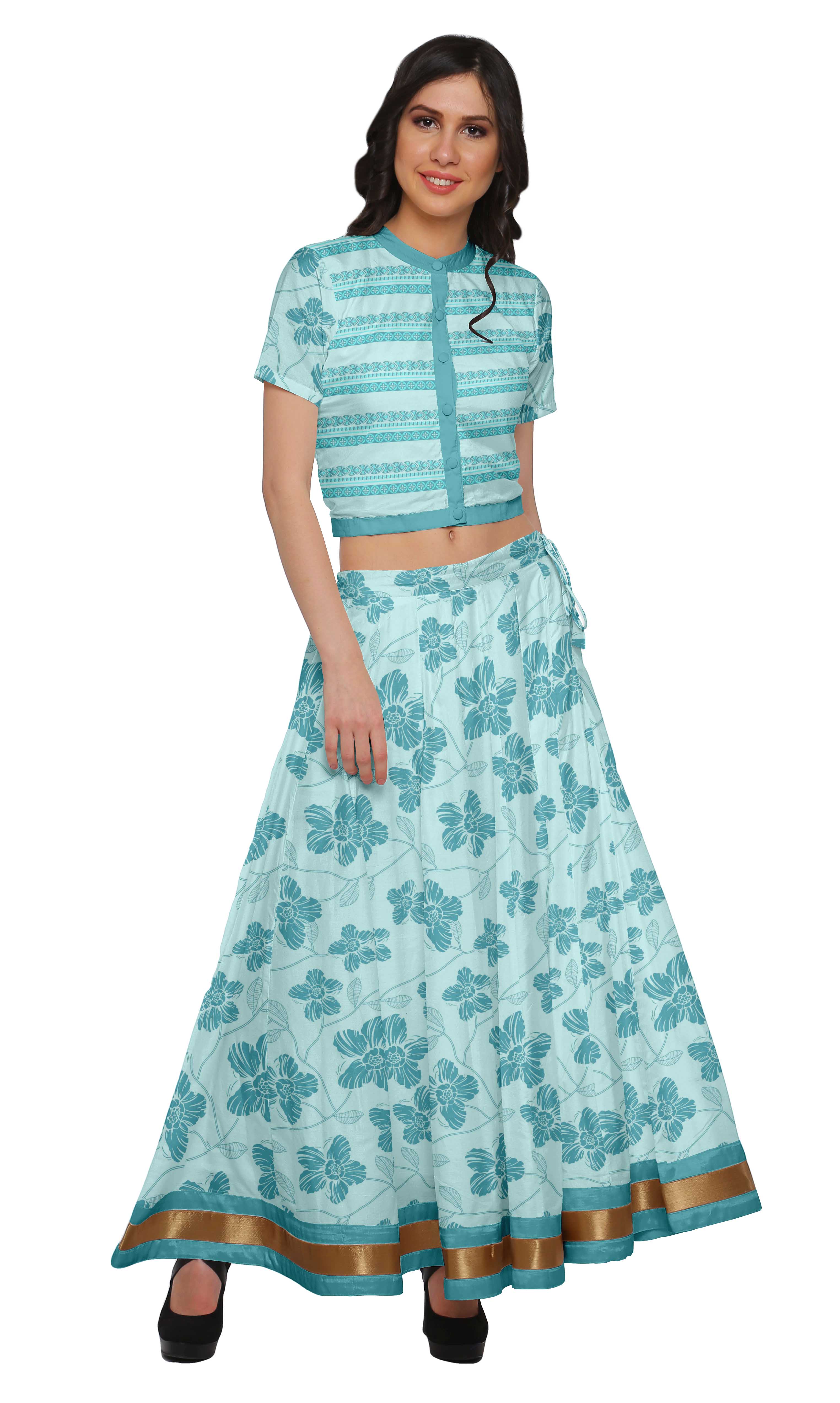 indian top and skirt set