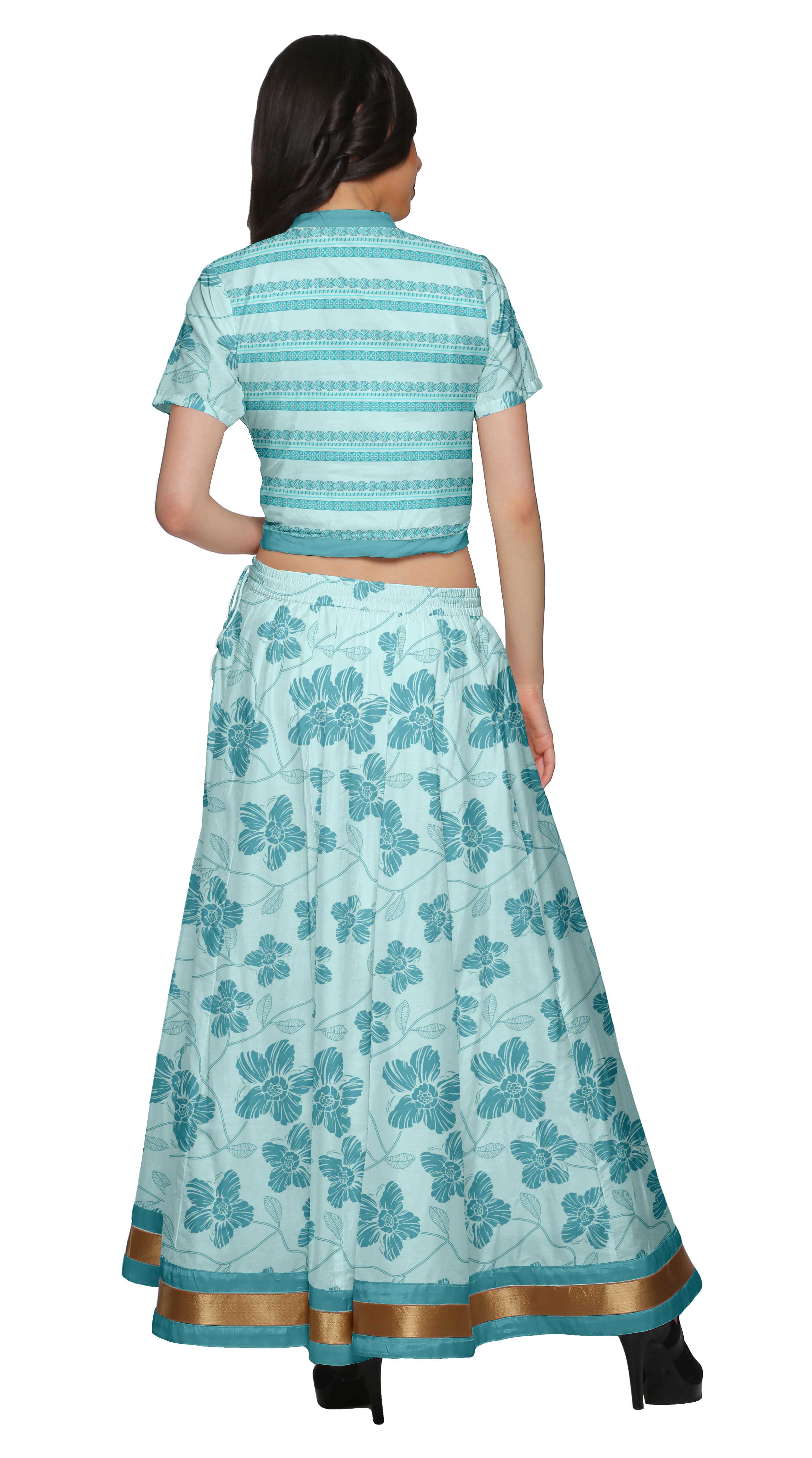 ethnic crop tops and skirts