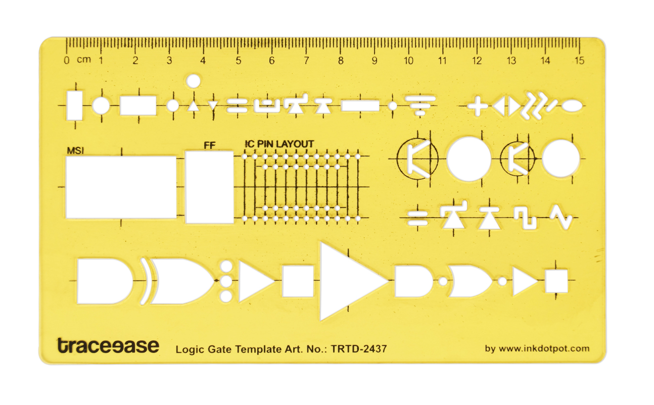 Traceease Electrical Drafting Logic Gate Template Drawing Stencil