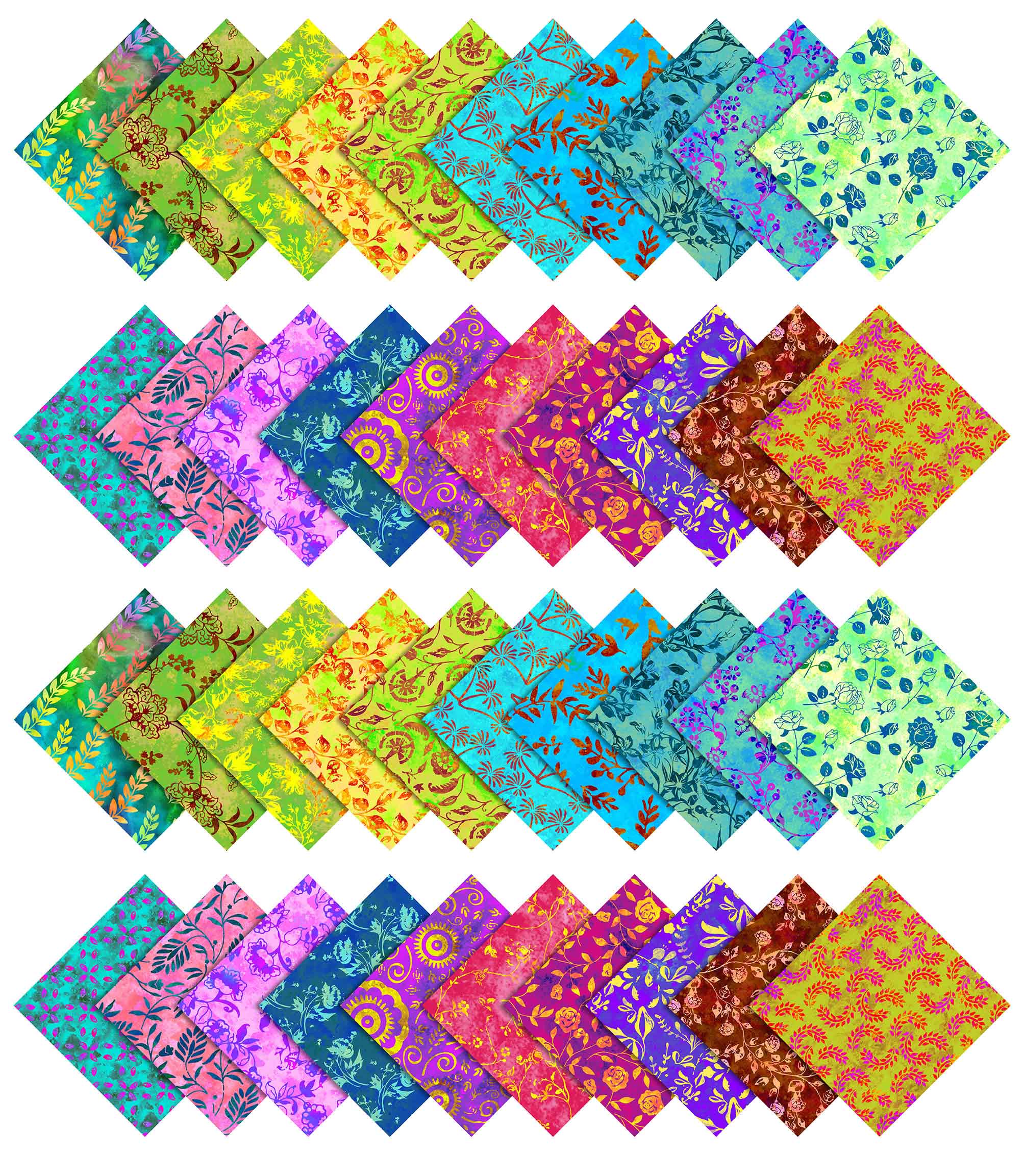 10 Inch Fabric Squares Quilting