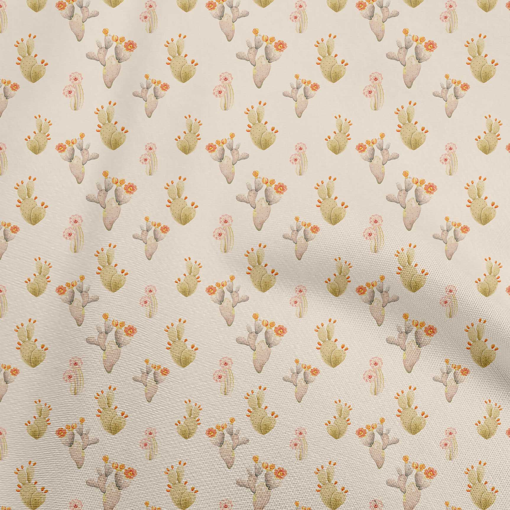 One PCS Cotton Fabric Pre-Cut Cotton cloth Fabric for Sewing Cactus D33 