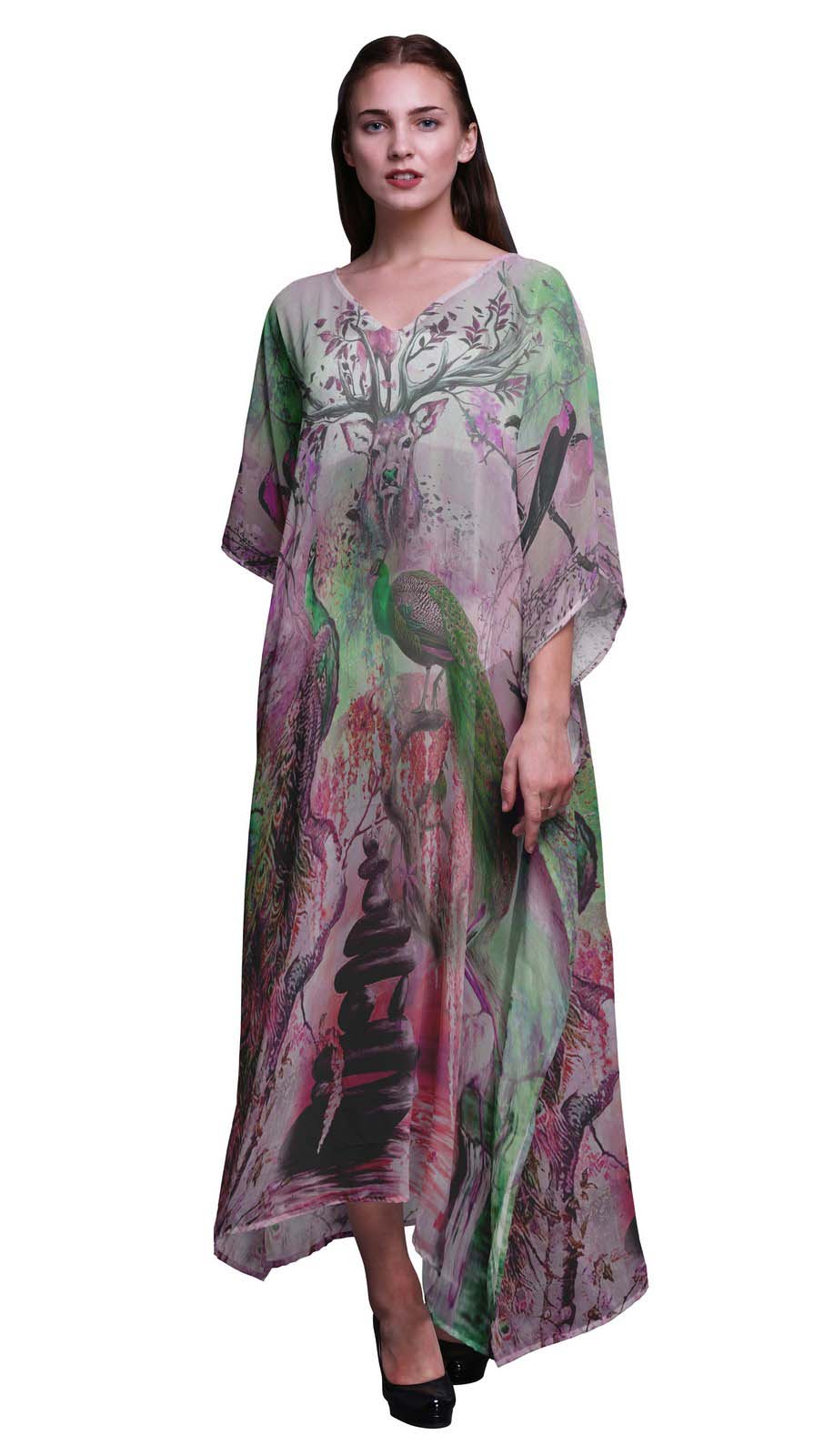 peacocks kaftan