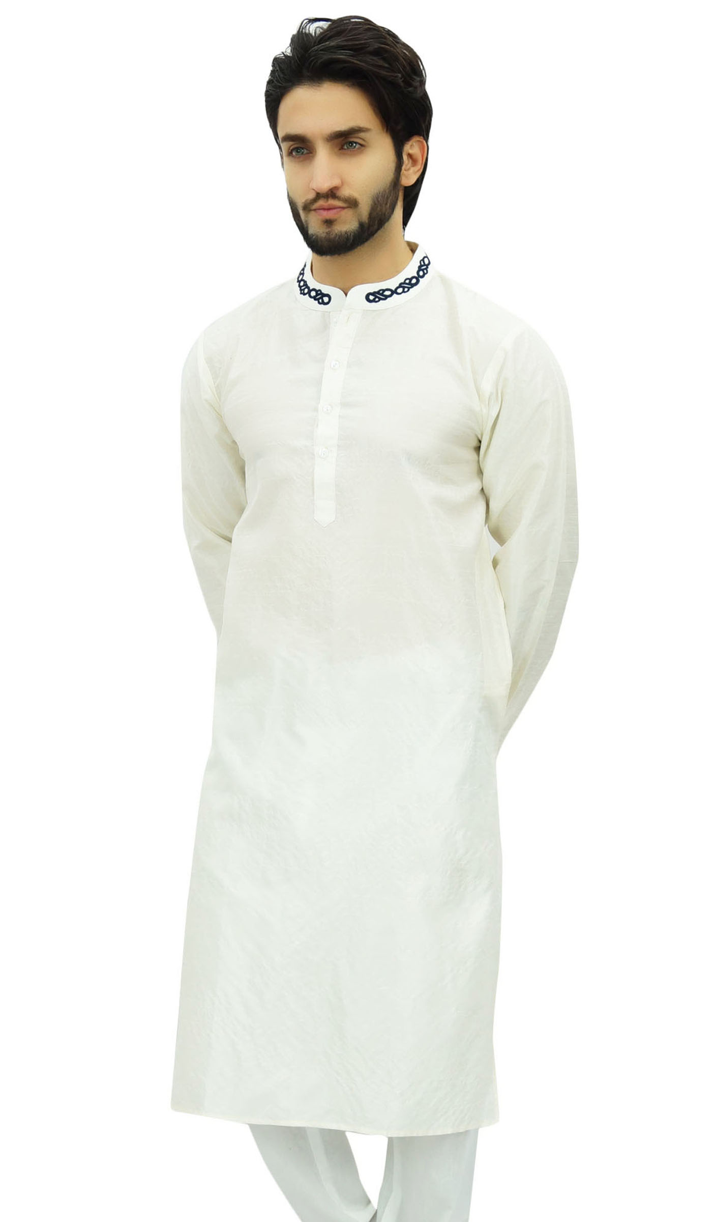 chinese collar kurta men's