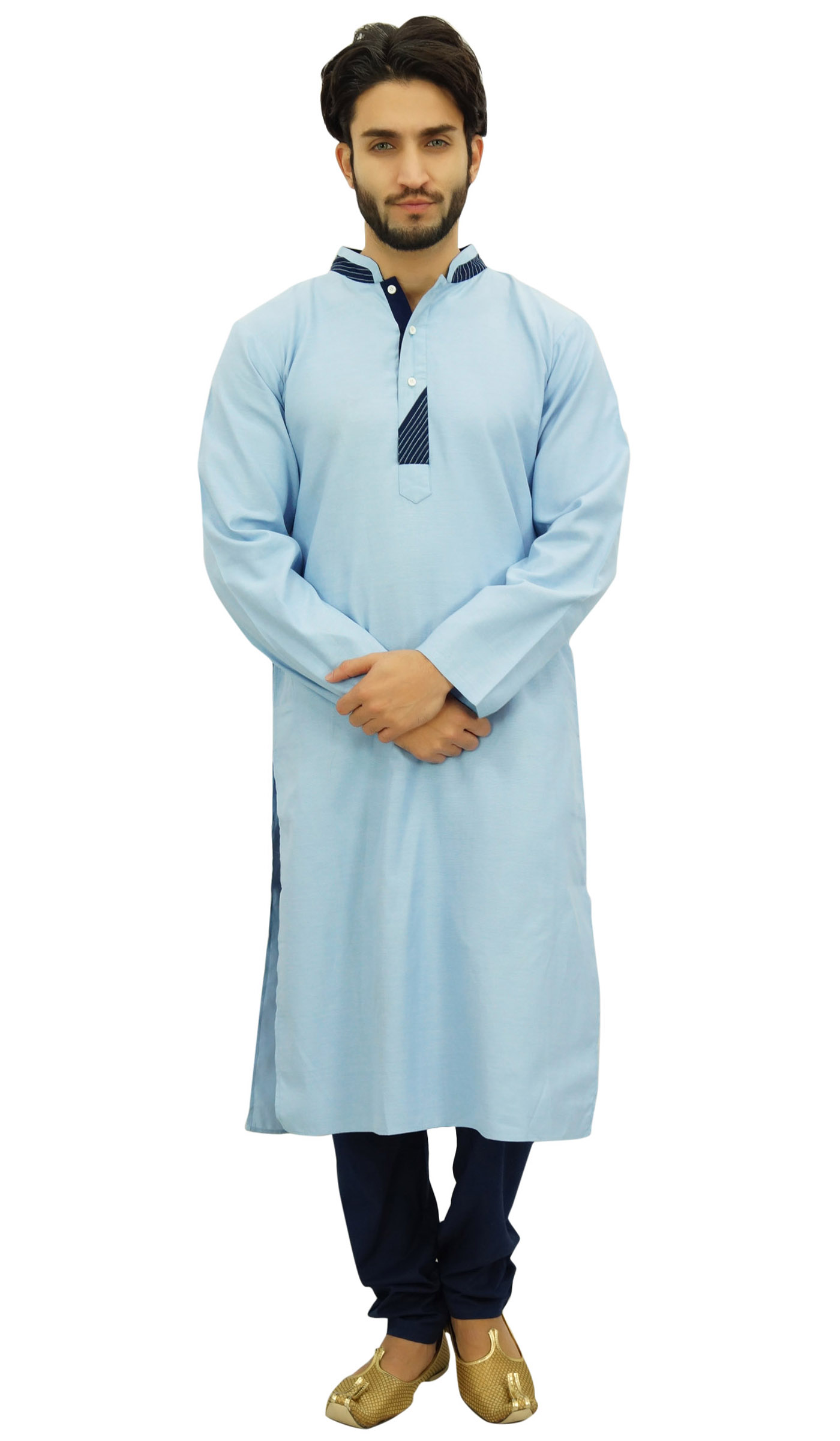 Indian Ethnic Cotton Kurta Pajama Set 
