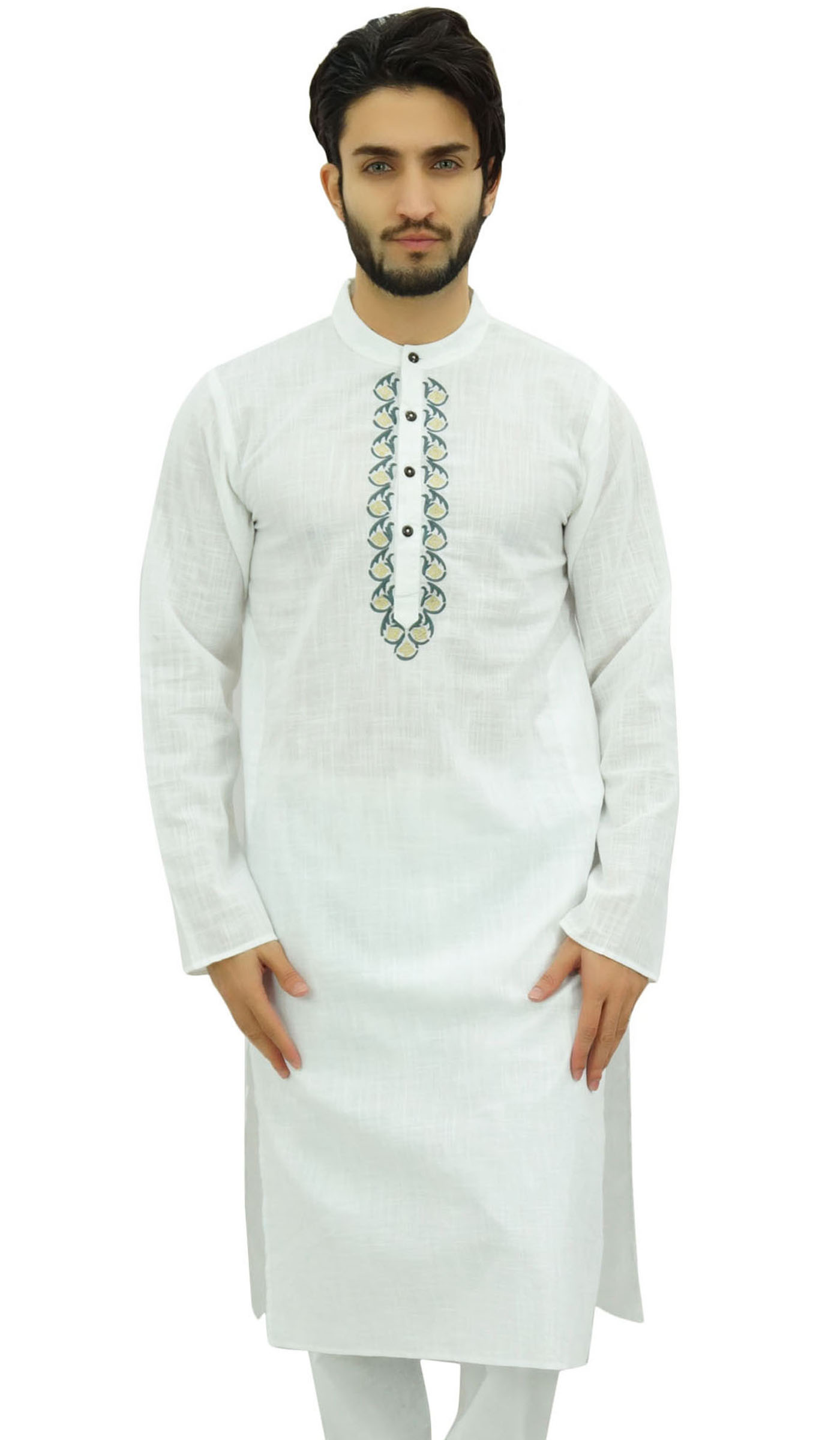 Indian Traditional Kurta Top Tunic Men'S Dress Any Ocassion Wear Shirts Kurtas 