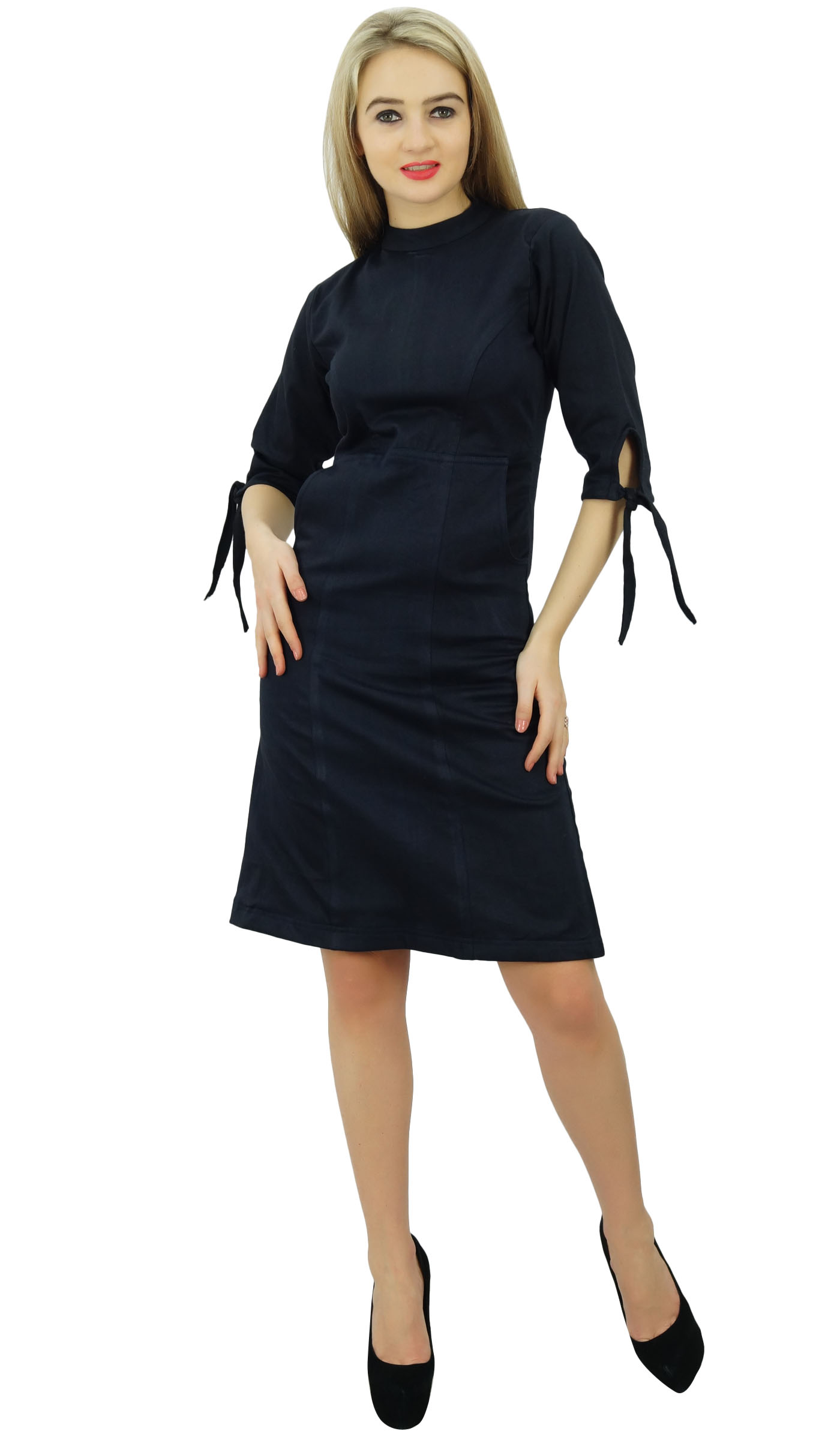 casual black shift dress
