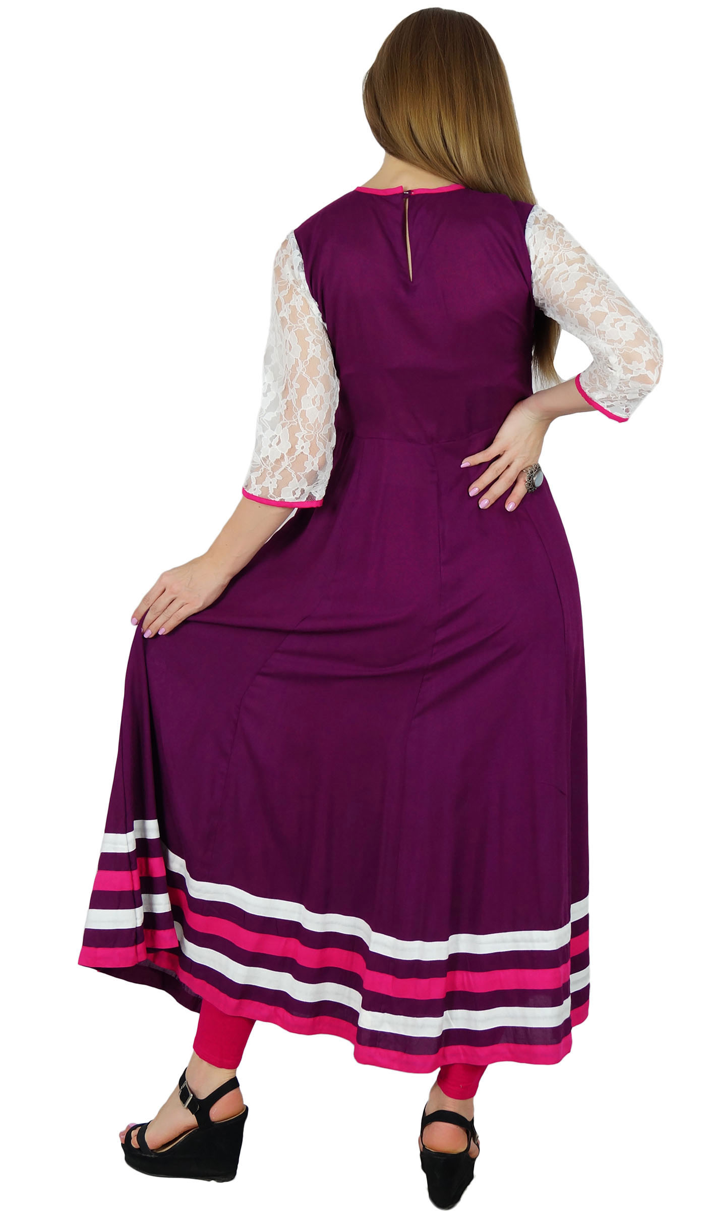 women anarkali kurti