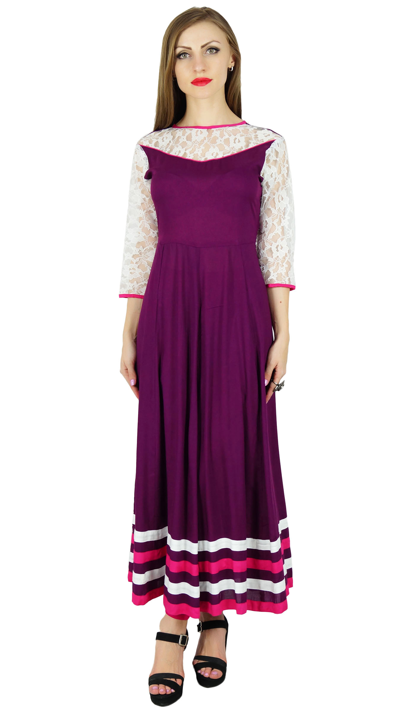 women anarkali kurti