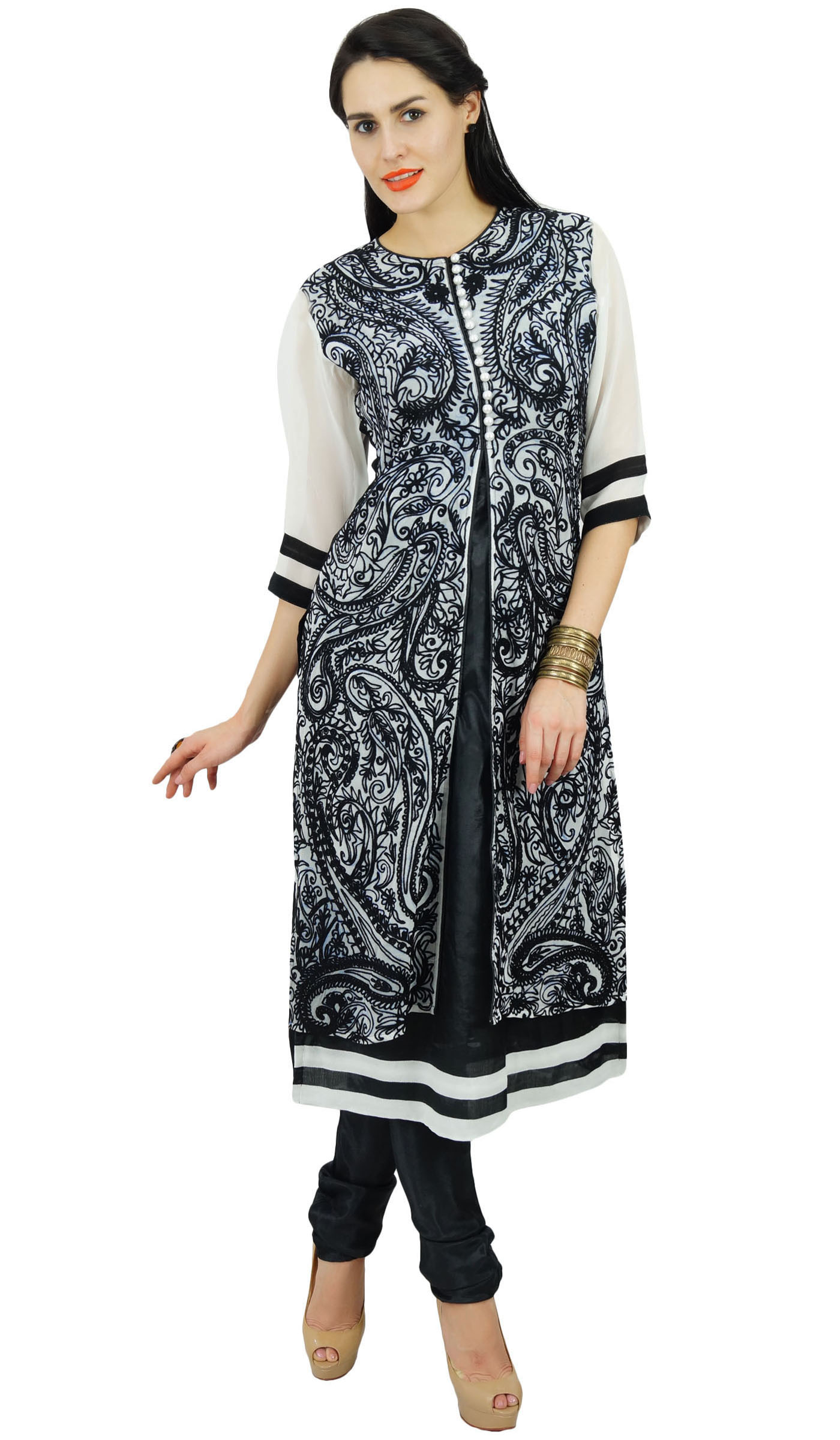 kurti design in black