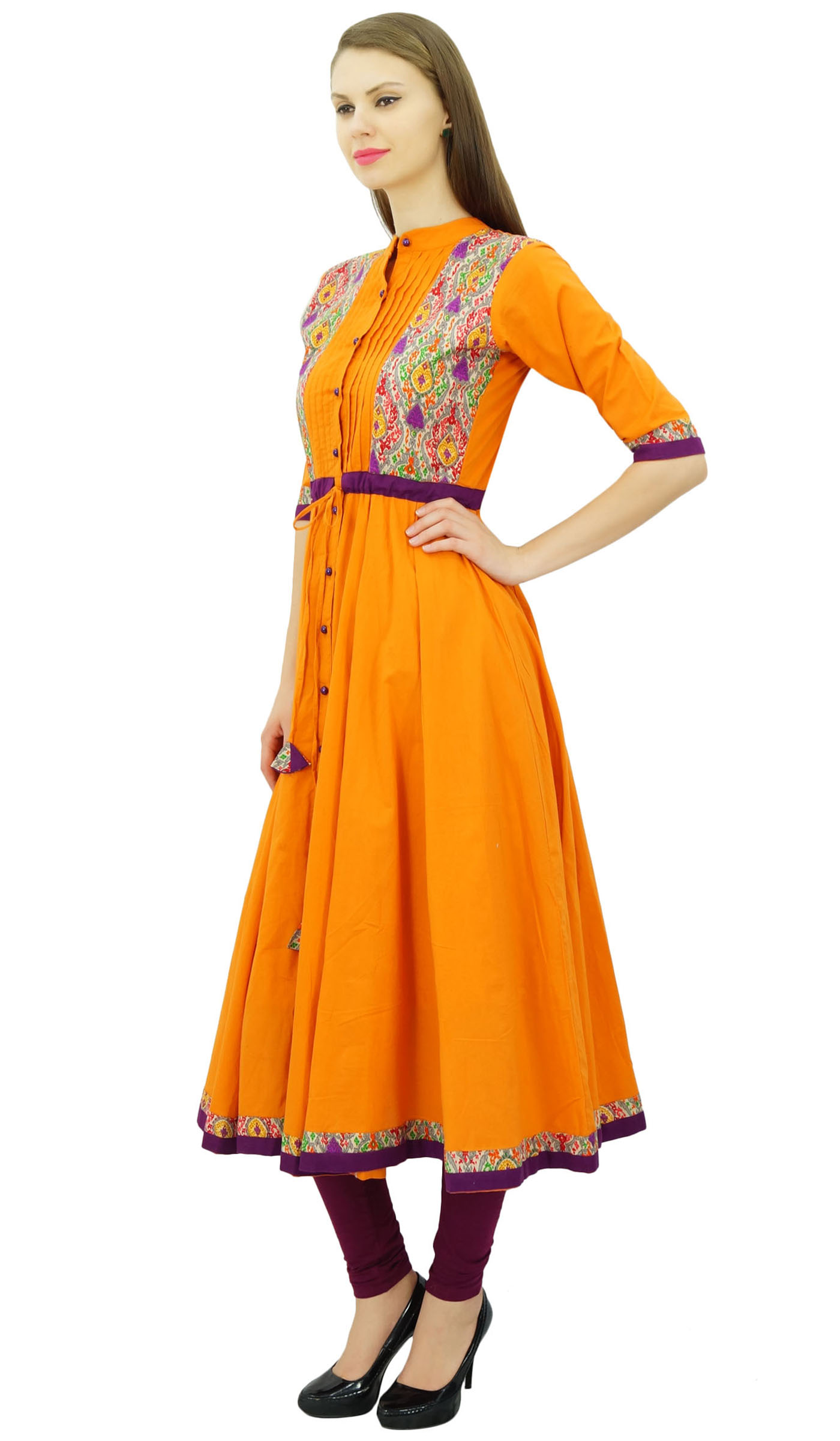 women anarkali kurti