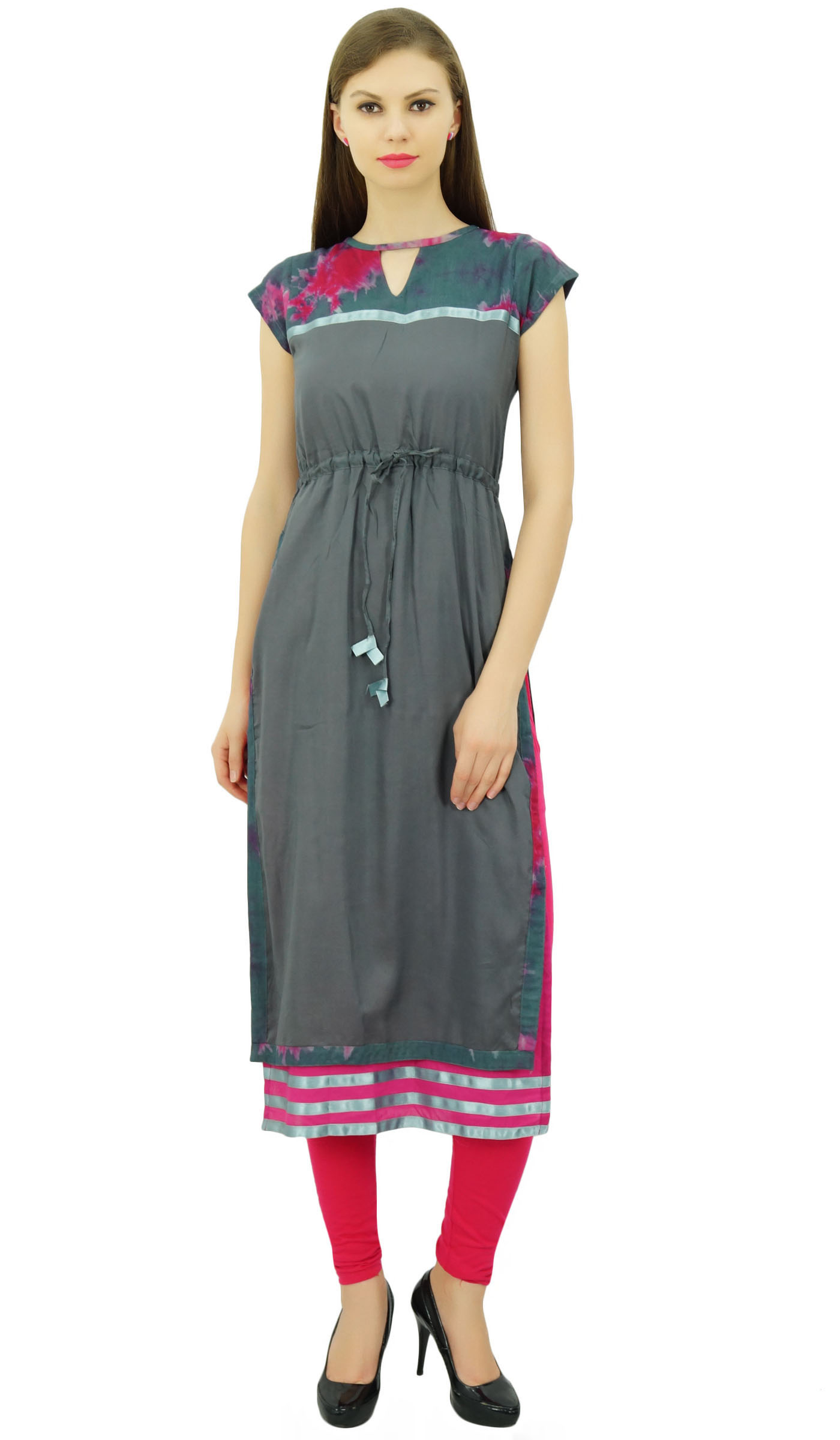 double layer kurti limeroad