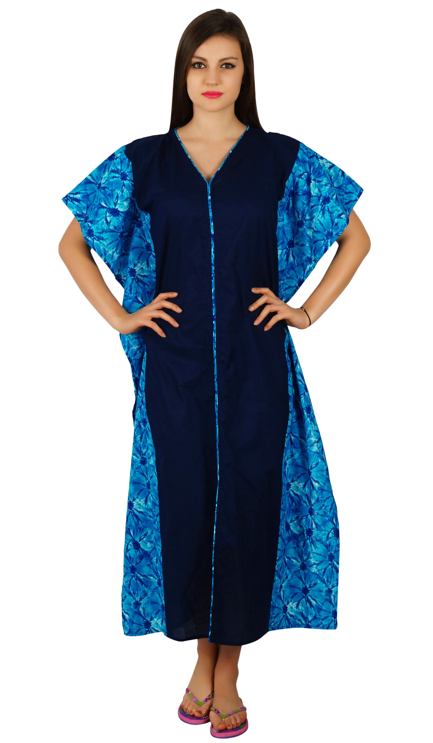 long sleeve cotton kaftan