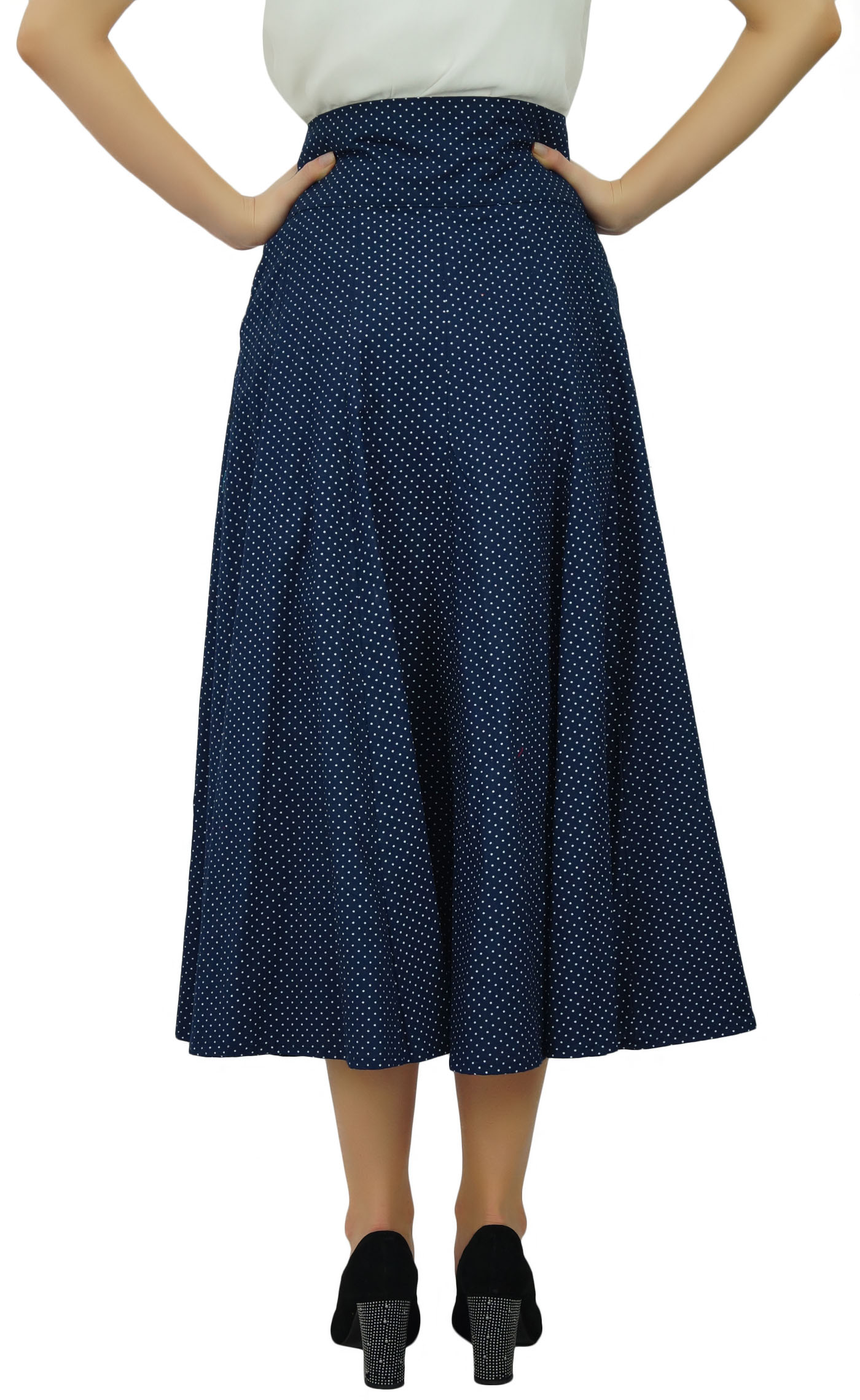 cotton flare skirt