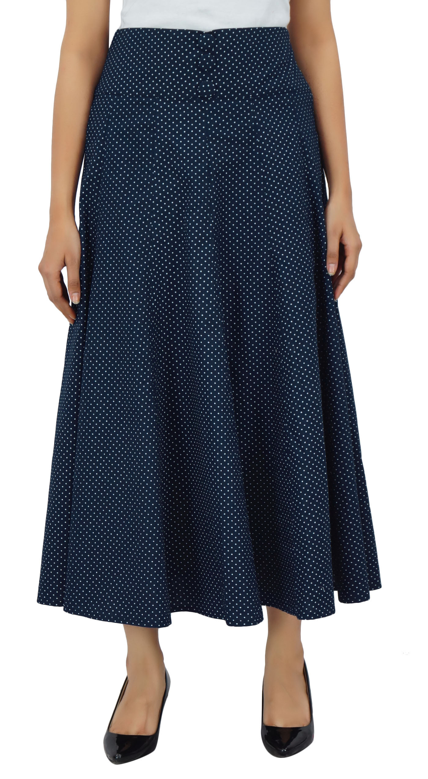 cotton flare skirt