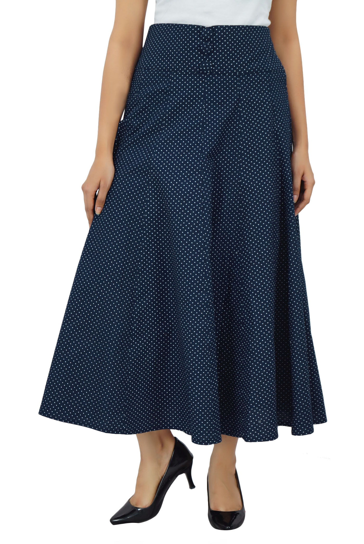 cotton flare skirt