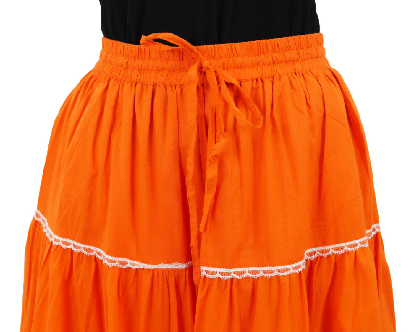 thumbnail 14  - Bimba Womens Long Flaired Cotton Skirt Boho Maxi Bottoms Elastic-BjU