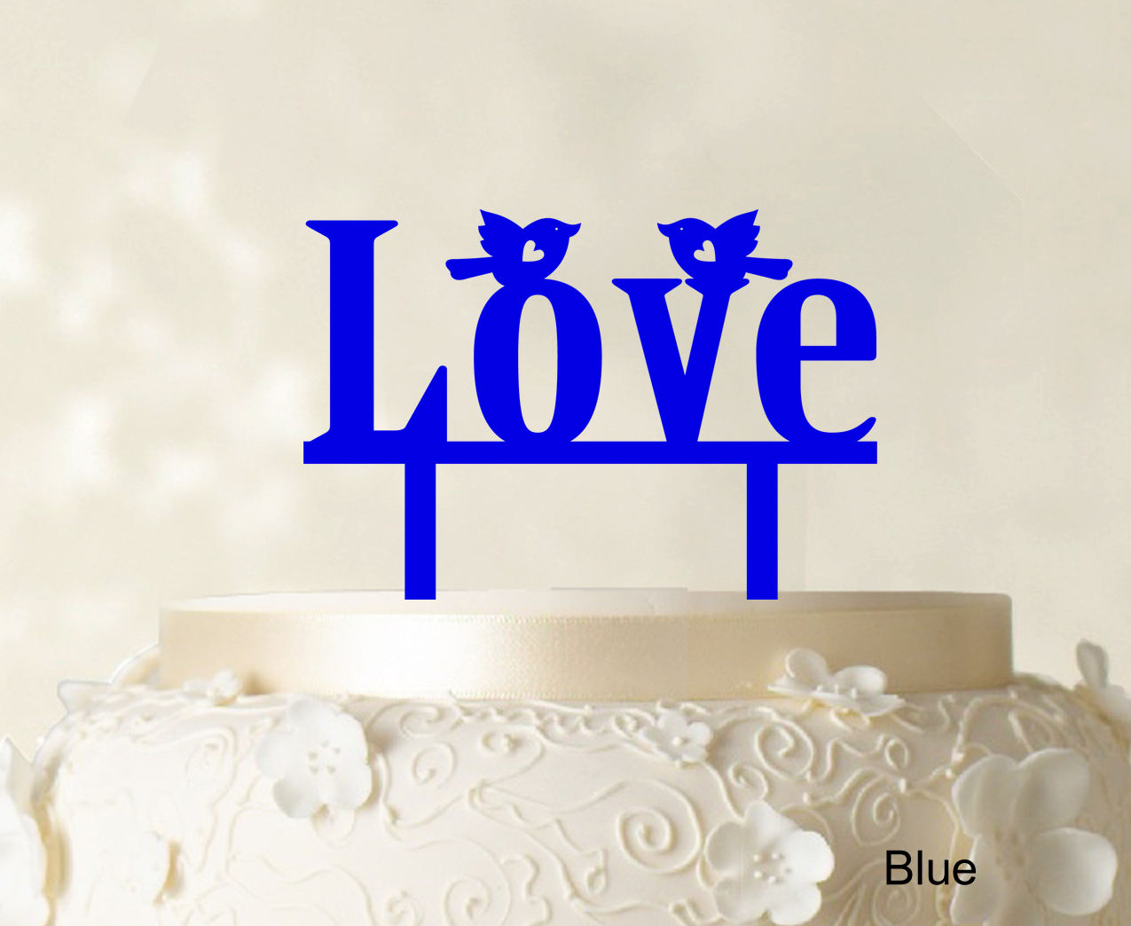 LOVE WEDDING CAKE Topper Custom Cake Topper Color Option AvailableNg4