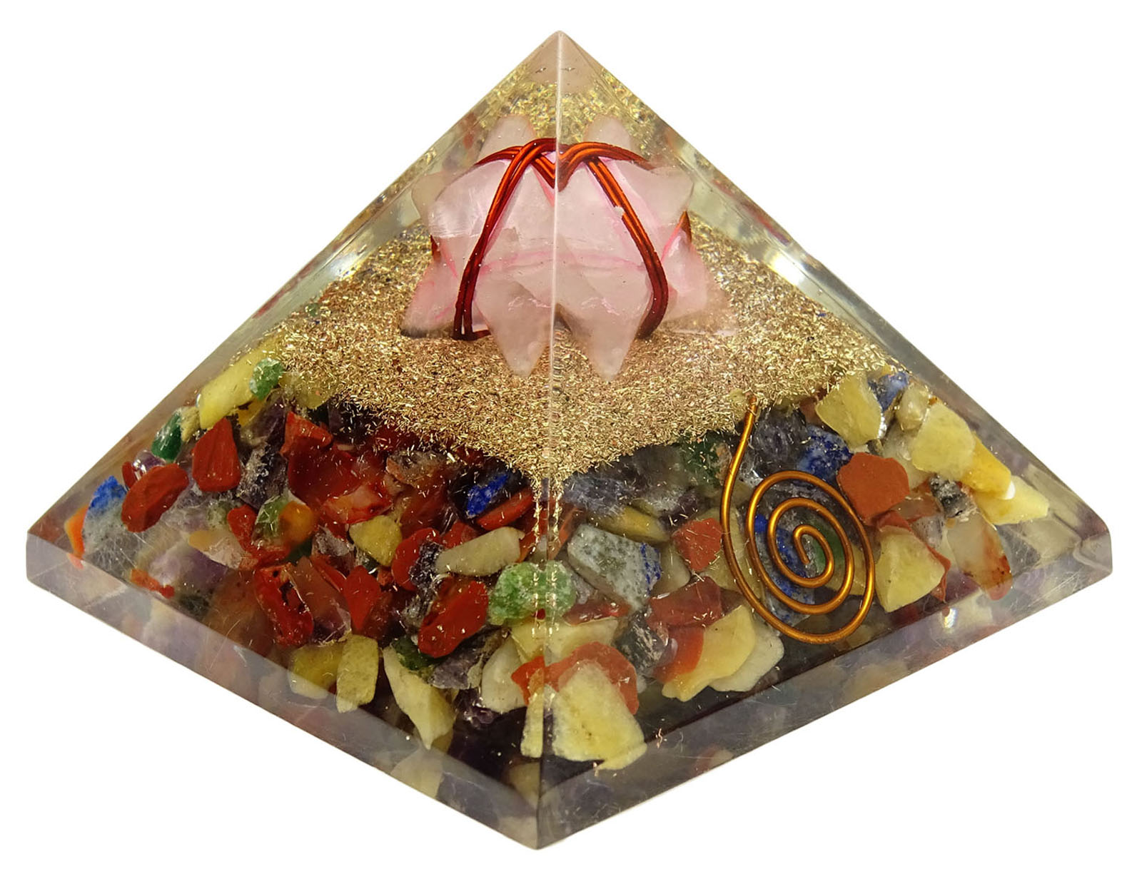 Harmonize Mixed Orgone Pyramid Healing Crystal Energy Generator-6fM | eBay