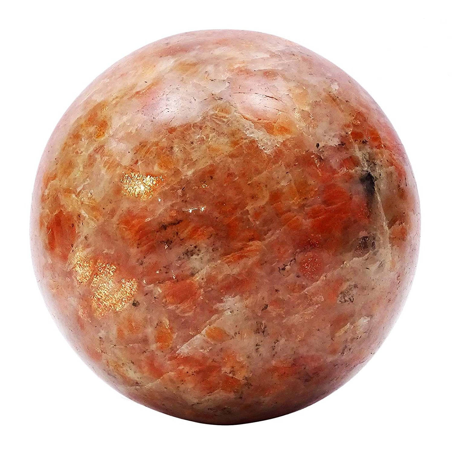 Pyrite boule de sphère de pierre gravée de symboles équilibrage des de guérison 