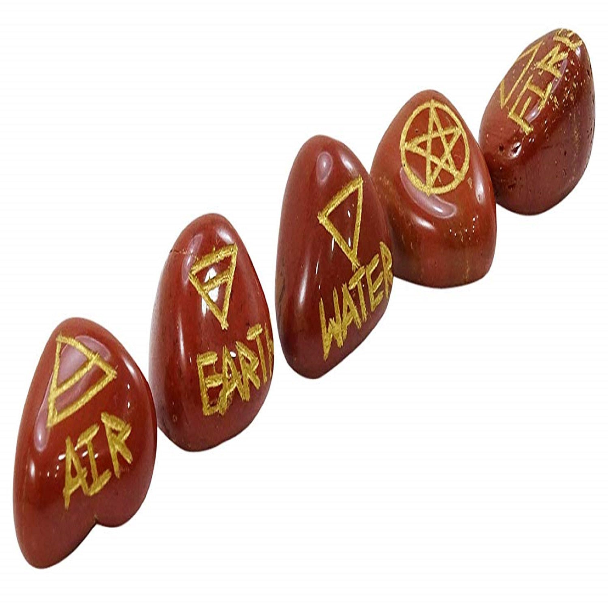 Pierre de jaspe rouge 7 chakra symbole plat pierres reikile de pendentif
