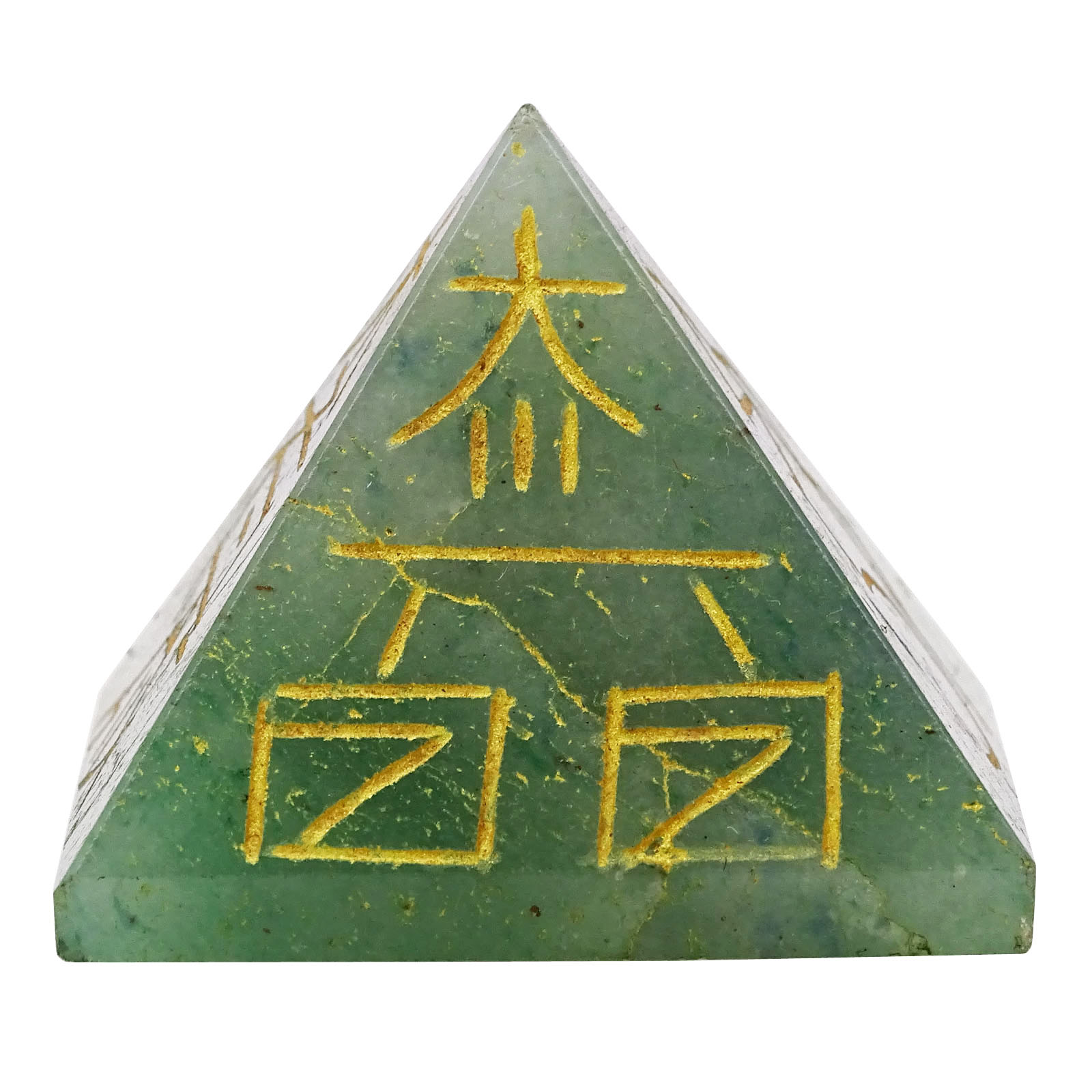 Harmonize Pyramid Aventurine Stone Reiki Healing Crystal Energy-Fb0 