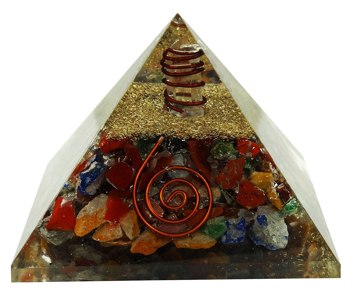 Harmonize Multistone Orgone Large Pyramid Healing Crystal EMF ...