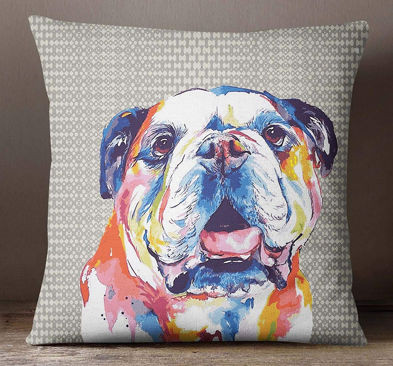 S4Sassy Square Kissenbezug Berner Sennenhund Gesicht Digital Print Multicolor