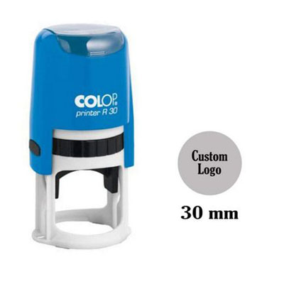 Self Inking Round Rubber Stamp Custom Monogram Logo COLOP Stamper-COLP-C10