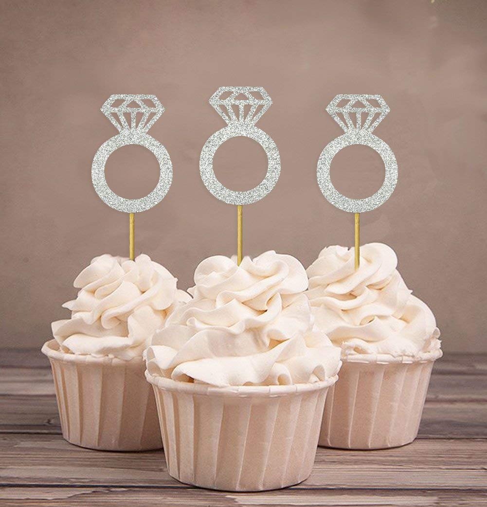 Darling Souvenir Wedding Engagement Ring Cupcake Toppers PartyGDt eBay
