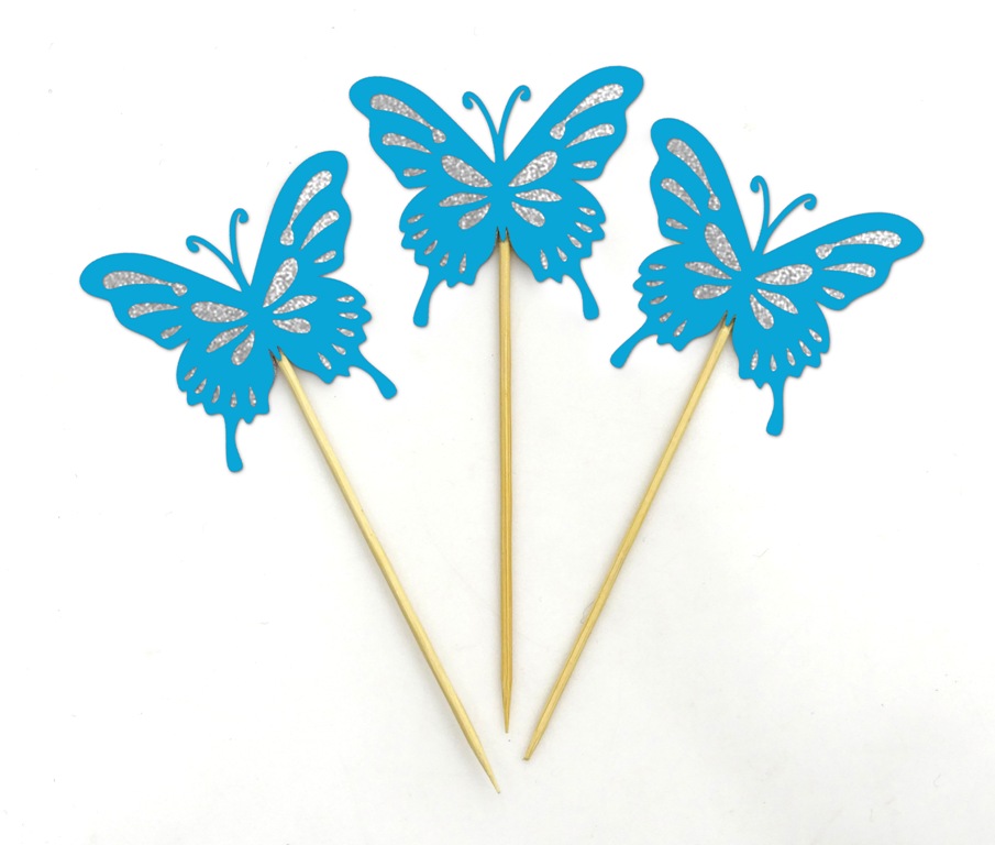 Butterfly Cupcake Toppers, Birthday Wedding Party - Pack Of 20-DSCCT ...