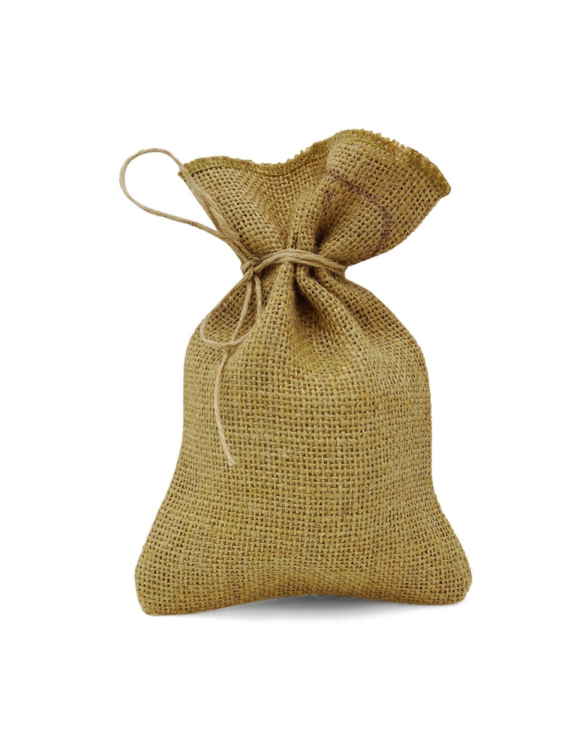 30x Small Burlap Natural Linen Jute Sack Jewelry Pouch Drawstring Gift Bags  Xmas