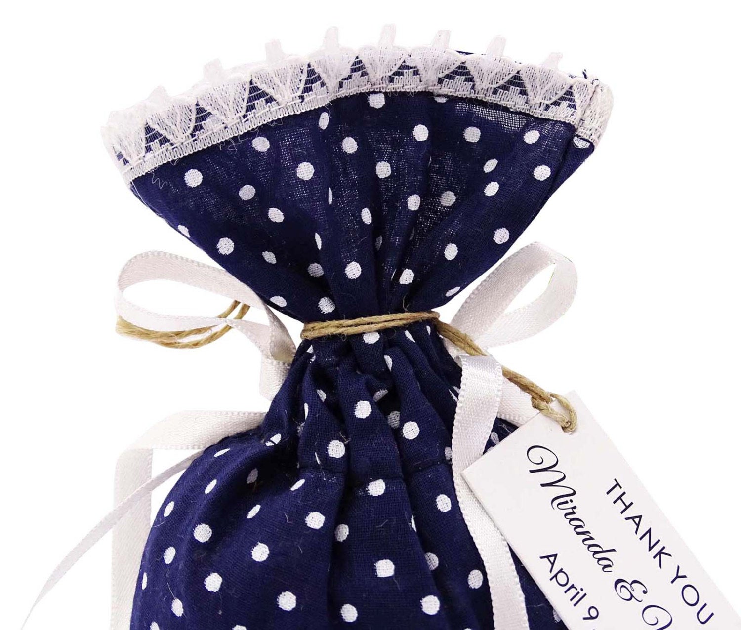 20 Satin Drawstring Gift Bags Small Printed Wedding Party Favor-arz Popularny
