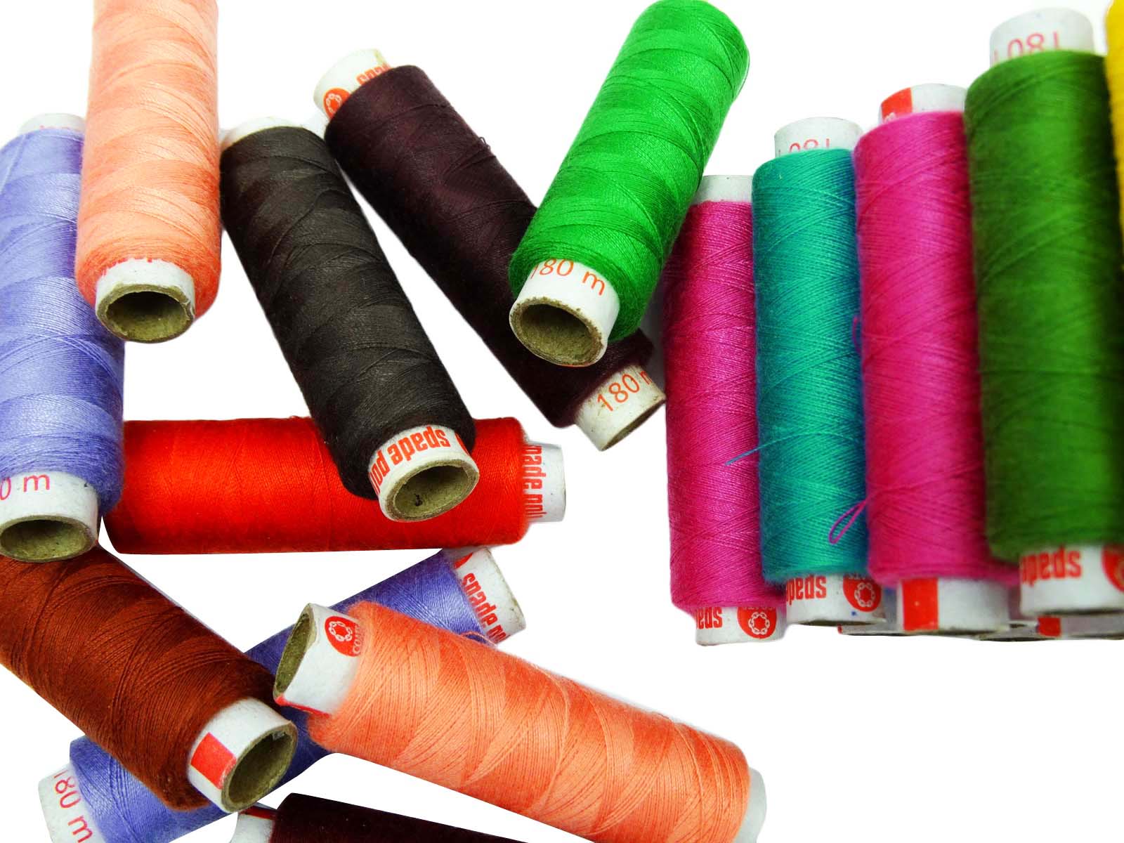 Assorted Color Polyester Thread Spool Spun Sewing Supplies Quilting 100 Pcs Set 