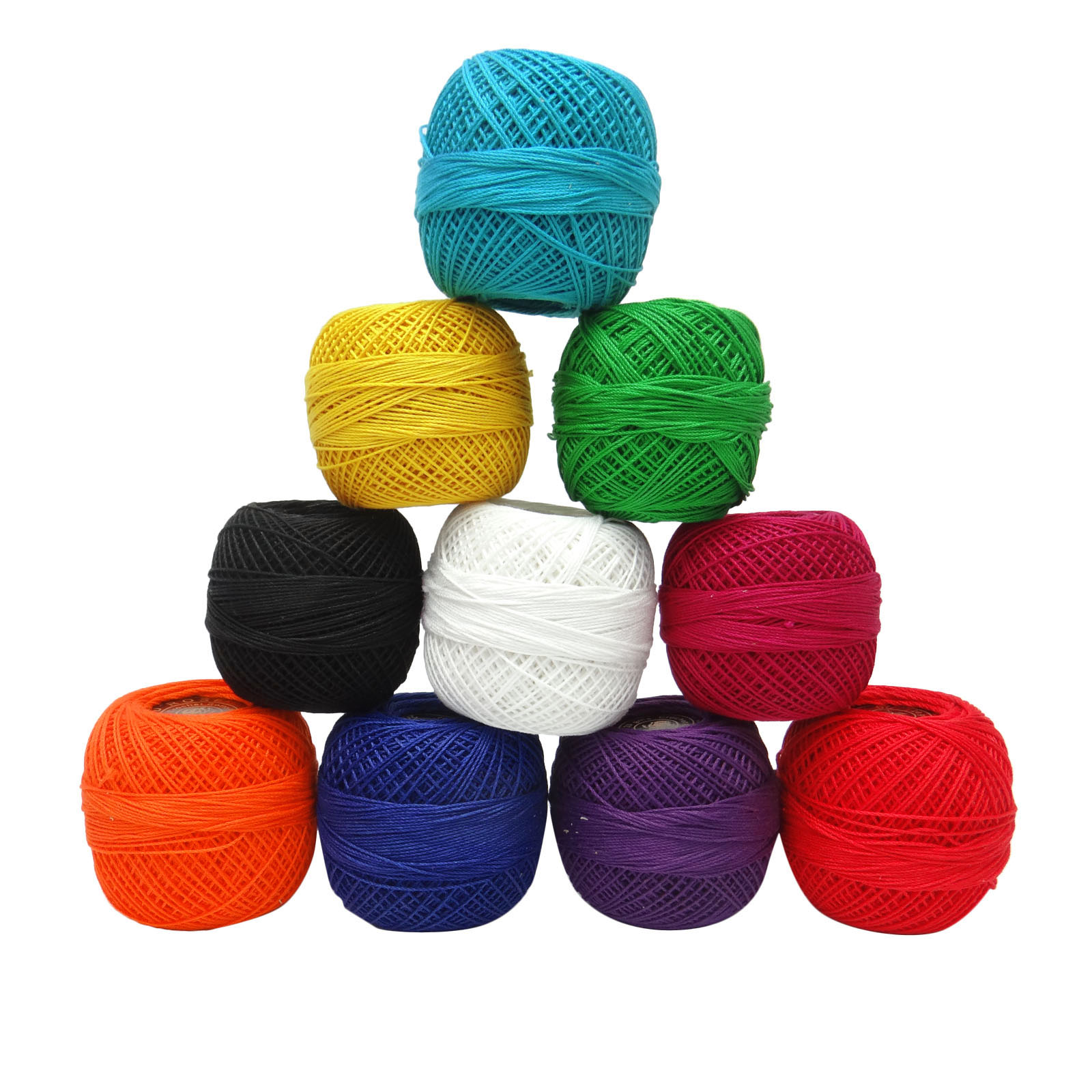 10 Pcs Thread Mercer Cotton Crochet Thread Yarn Craft Tatting Knit ...