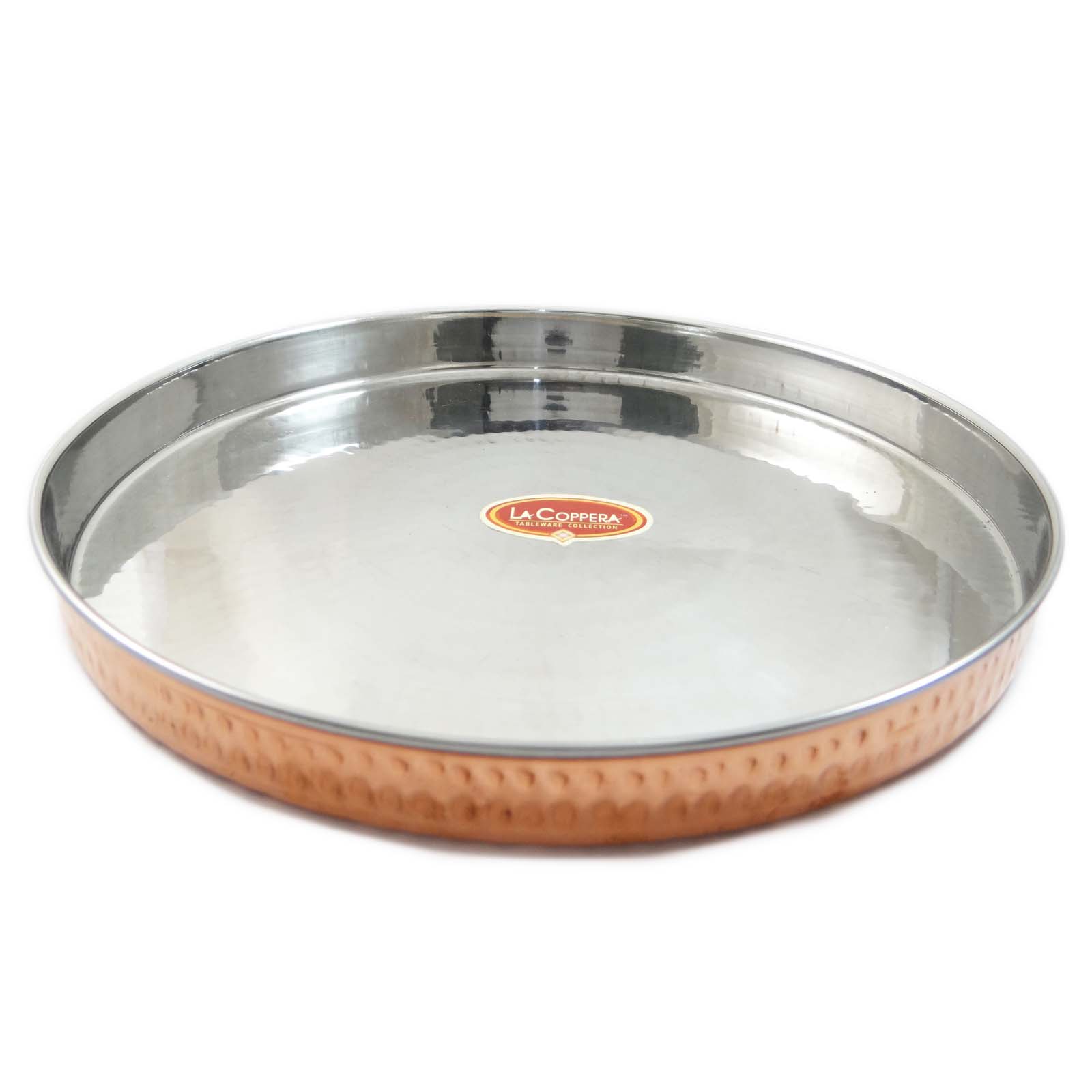 Copper Dinnerware Set Serving Plate For 1 Traditional Thali Kitchen-rhK Popularna najniższa cena