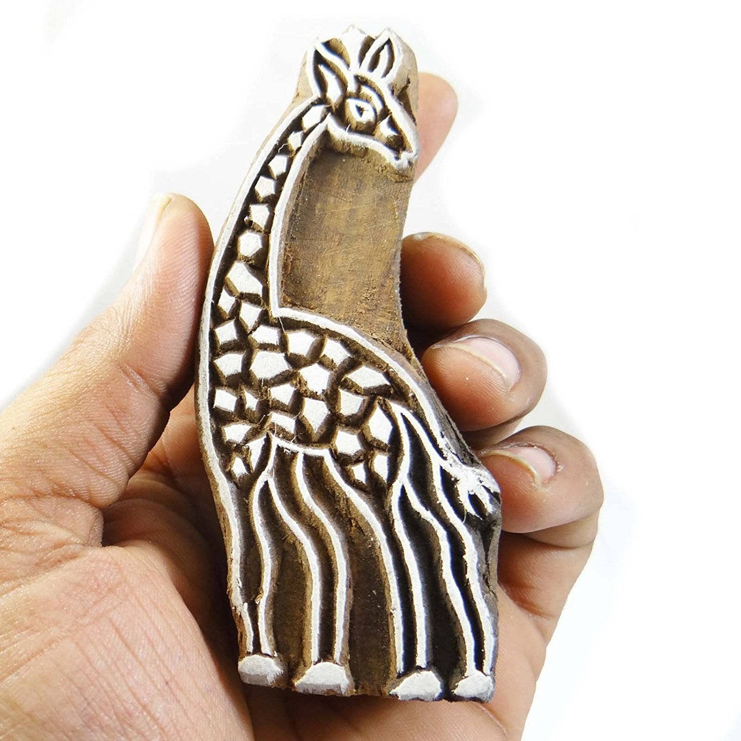 Giraffe Design Wooden Printing blocks textile blocks printing 