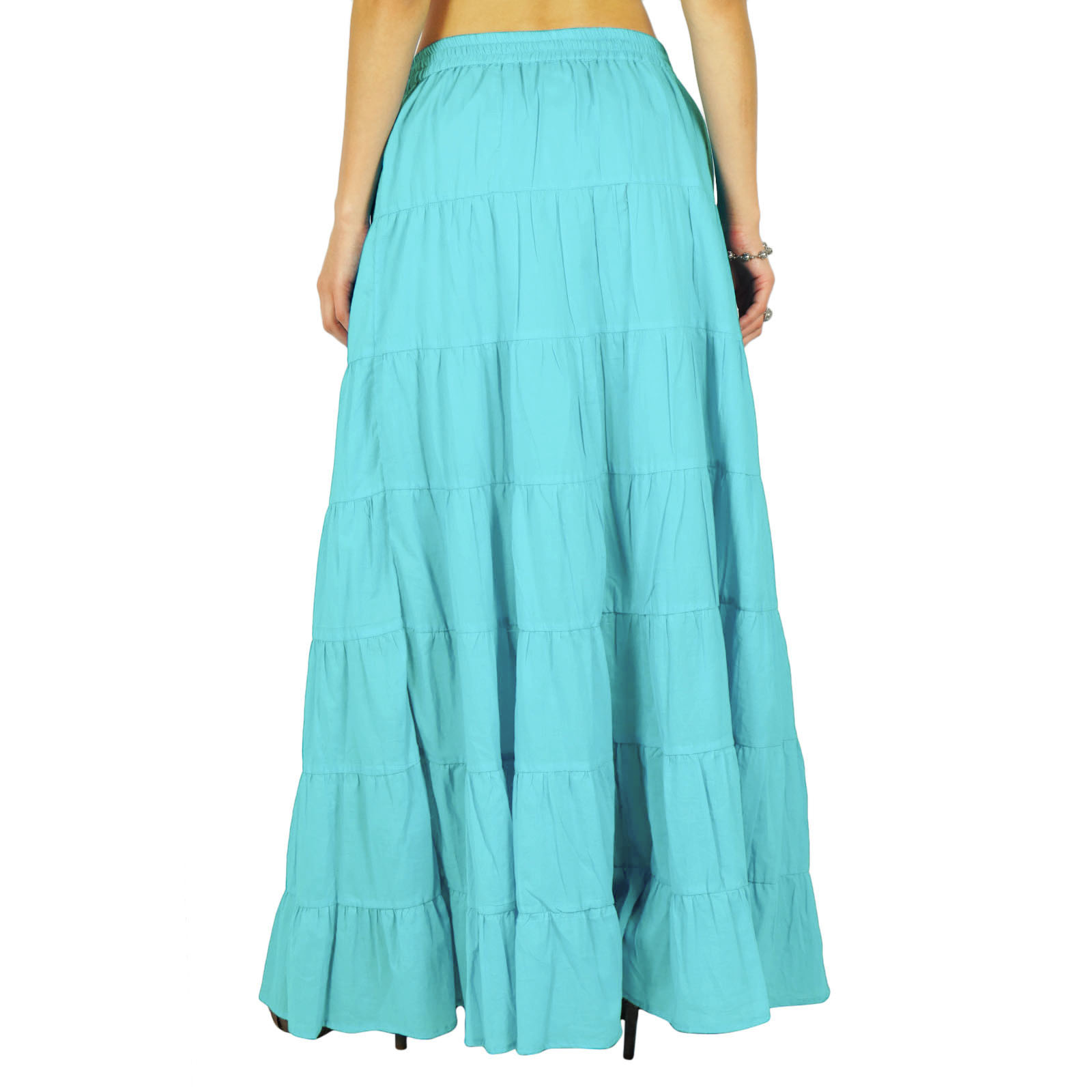 Phagun Womens Long Skirt Bohemian Gypsy Tiered Cotton Maxi Skirt Wtx Ebay 1497