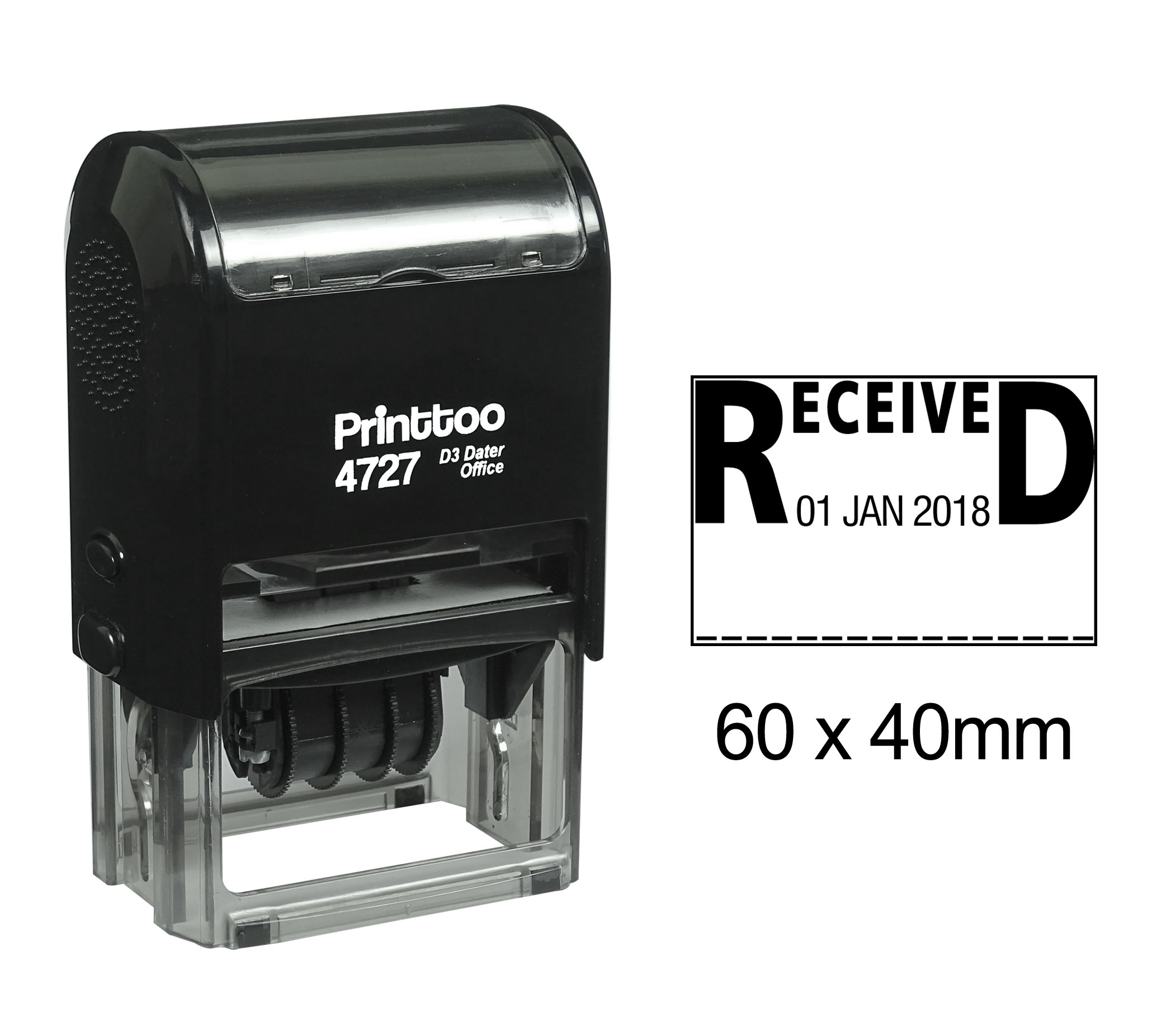 Received date stamp self inking