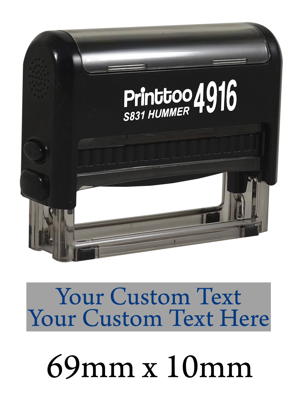 Printtoo With Emailed Text Dater Stamp Self Inking  Date Rubber-PR4724-107 