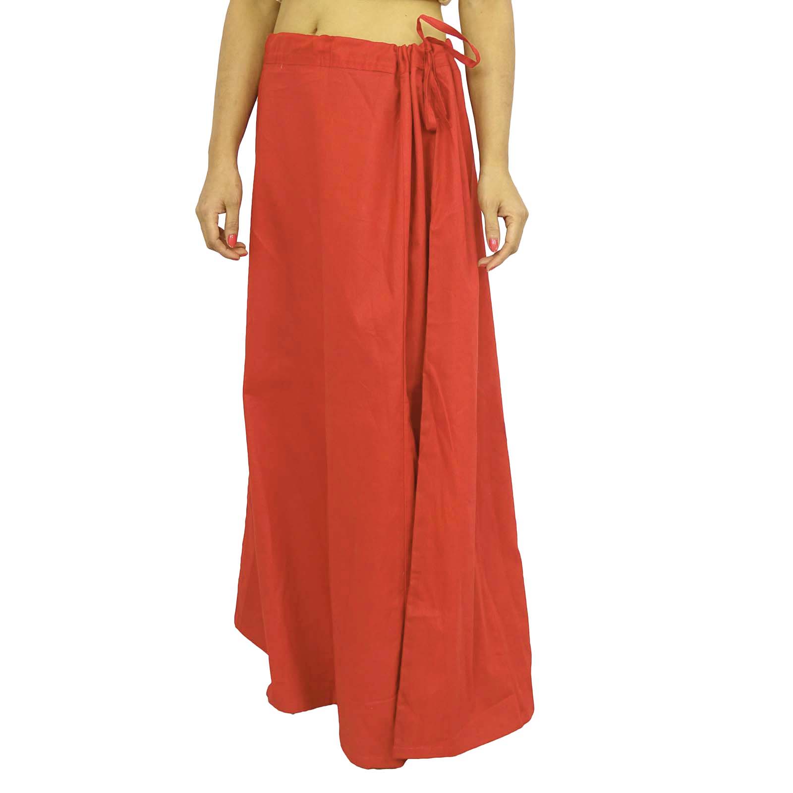 Saree Petticoat Underskirt Cotton Bollywood Indian Lining For Sari-Njd ...