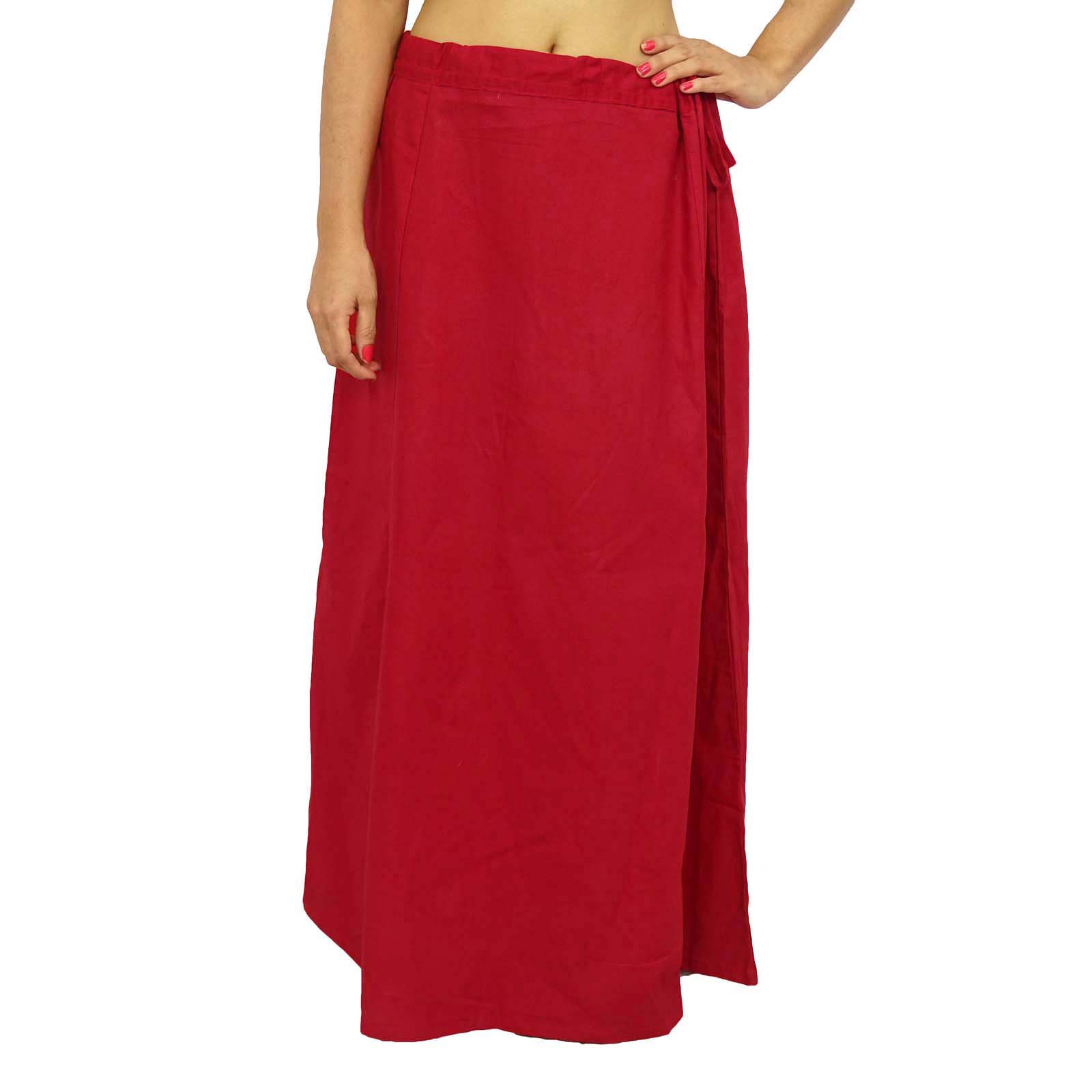 Cotton Saree Petticoat Underskirt Bollywood Indian Lining For Sari-m32 ...