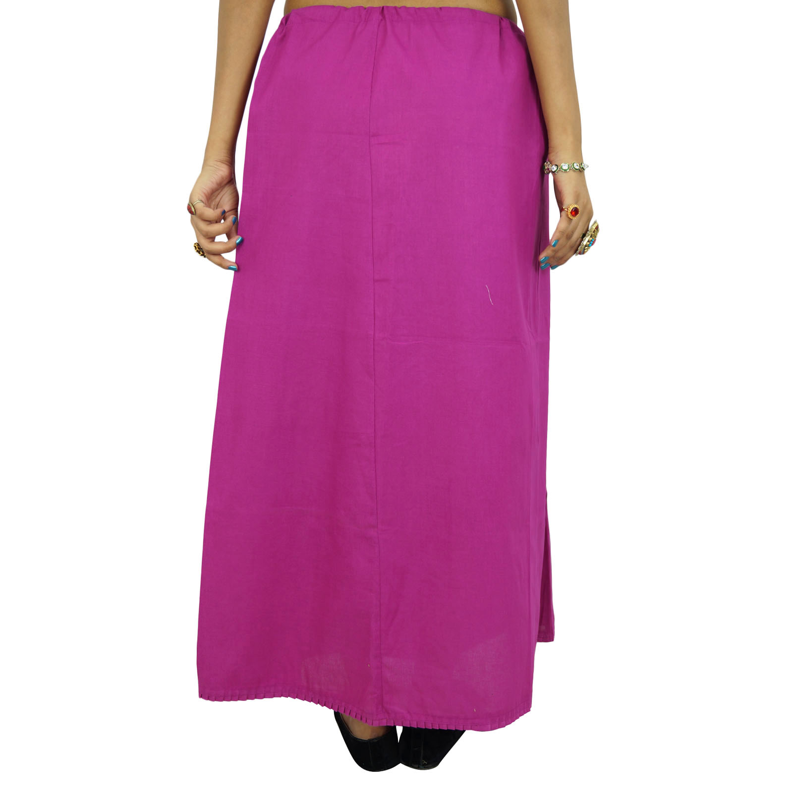 Indian Women Wear Cotton Bollywood Petticoat Solid Inskirt Lining-ufX ...